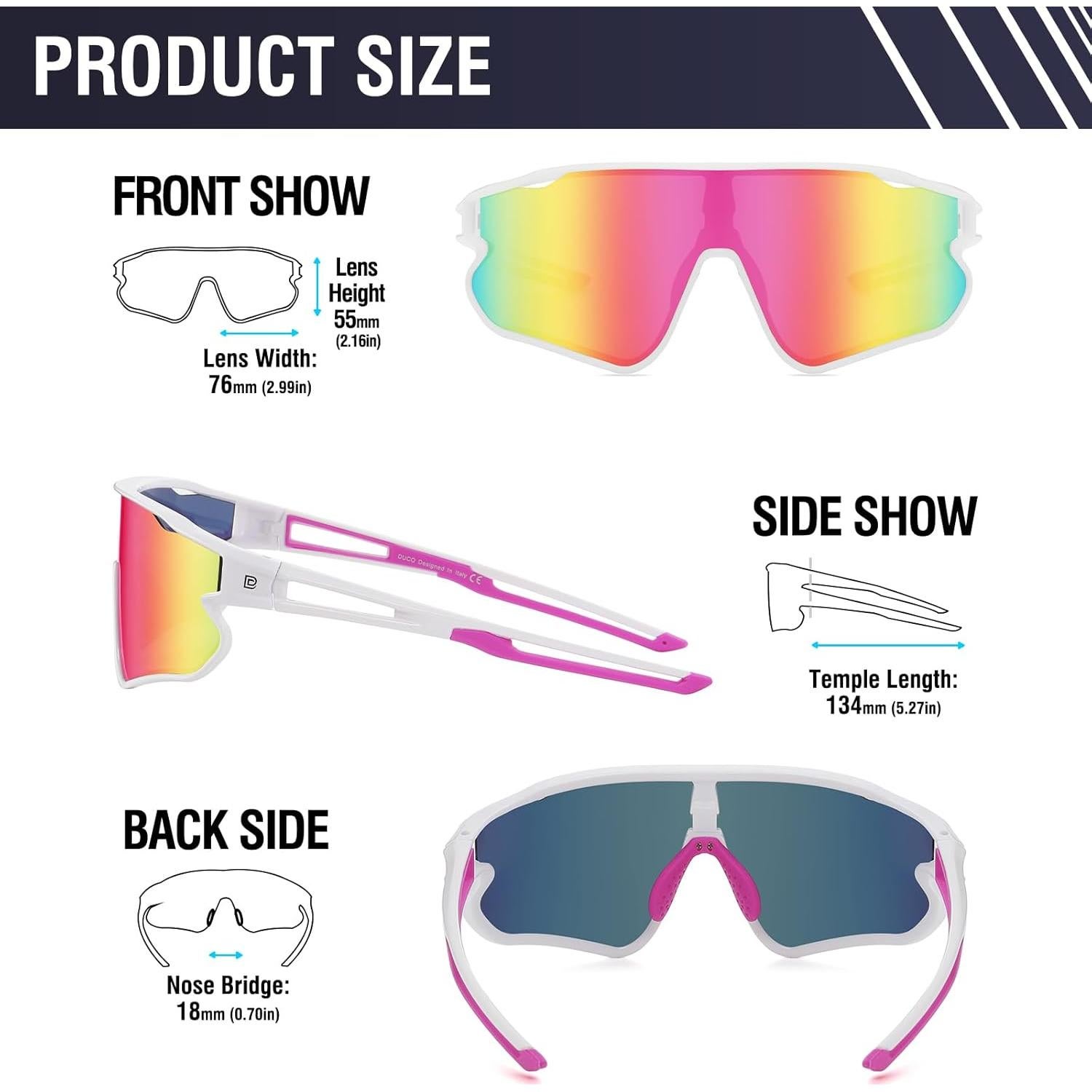 Gafas de sol DUCO DC0023 polarizadas UV400 para deportes