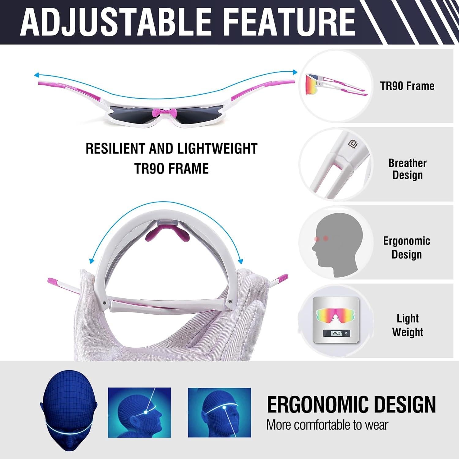 Gafas de sol DUCO DC0023 polarizadas UV400 para deportes