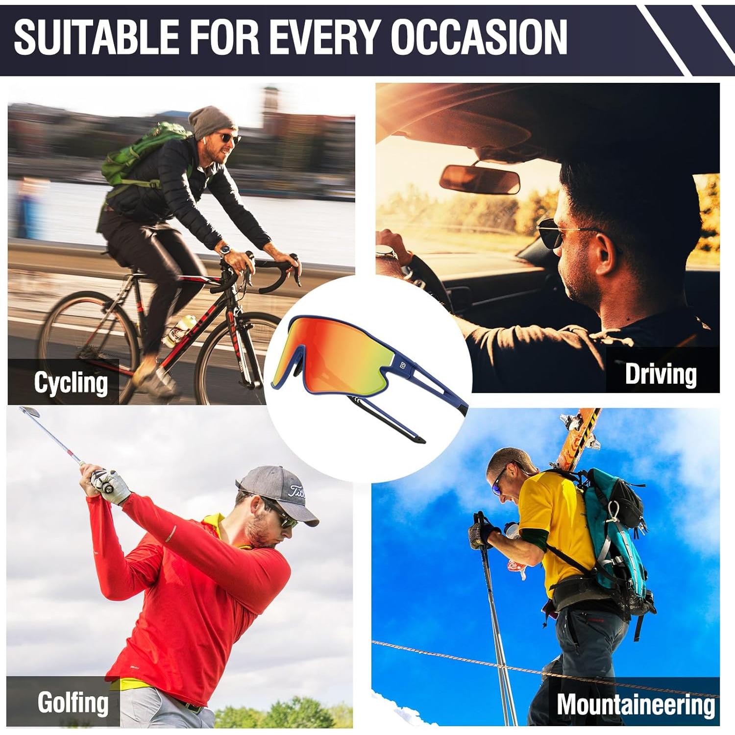 Gafas de sol polarizadas DUCO DC0023 para deportes UV400