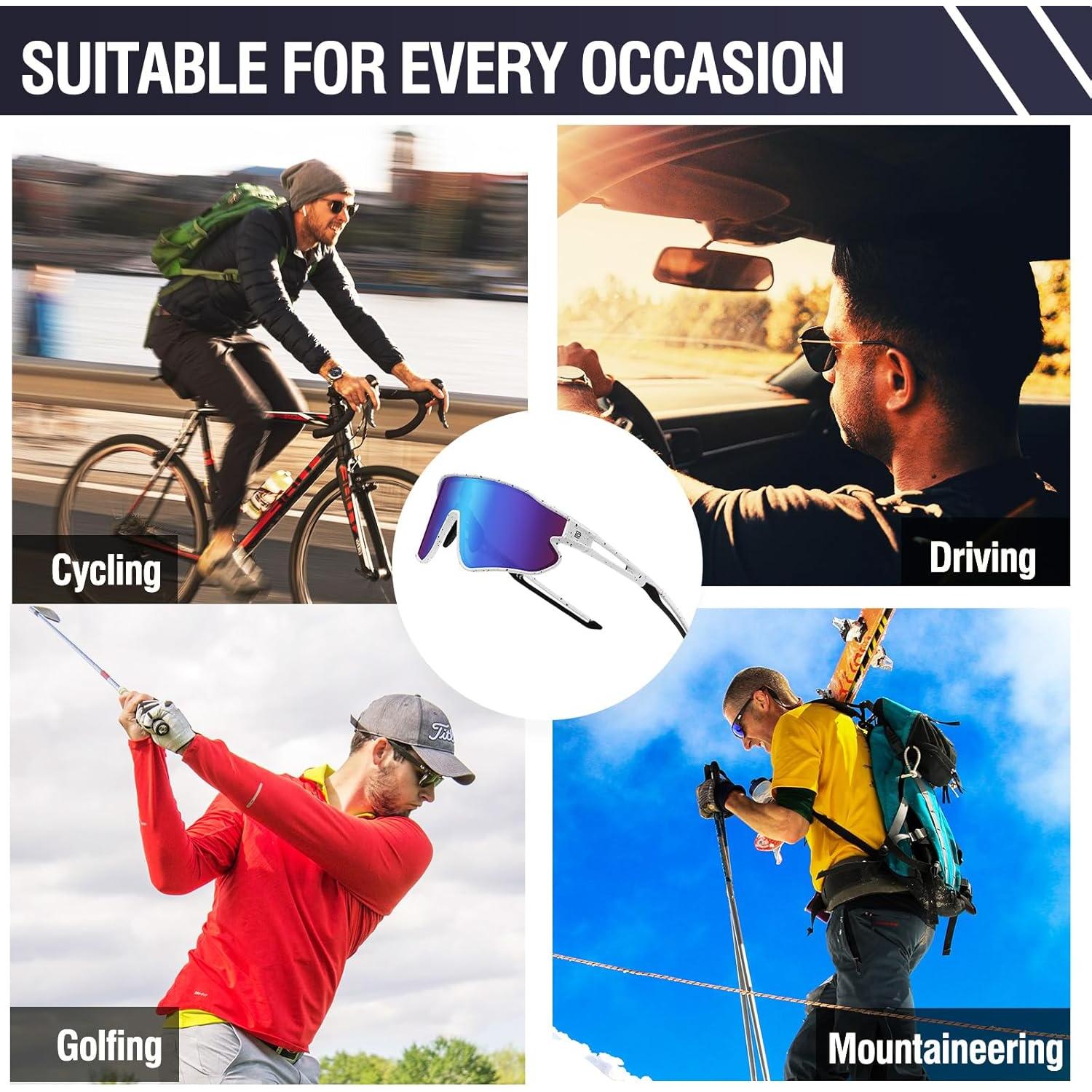 Gafas de sol polarizadas DUCO DC0023 para deportes UV400