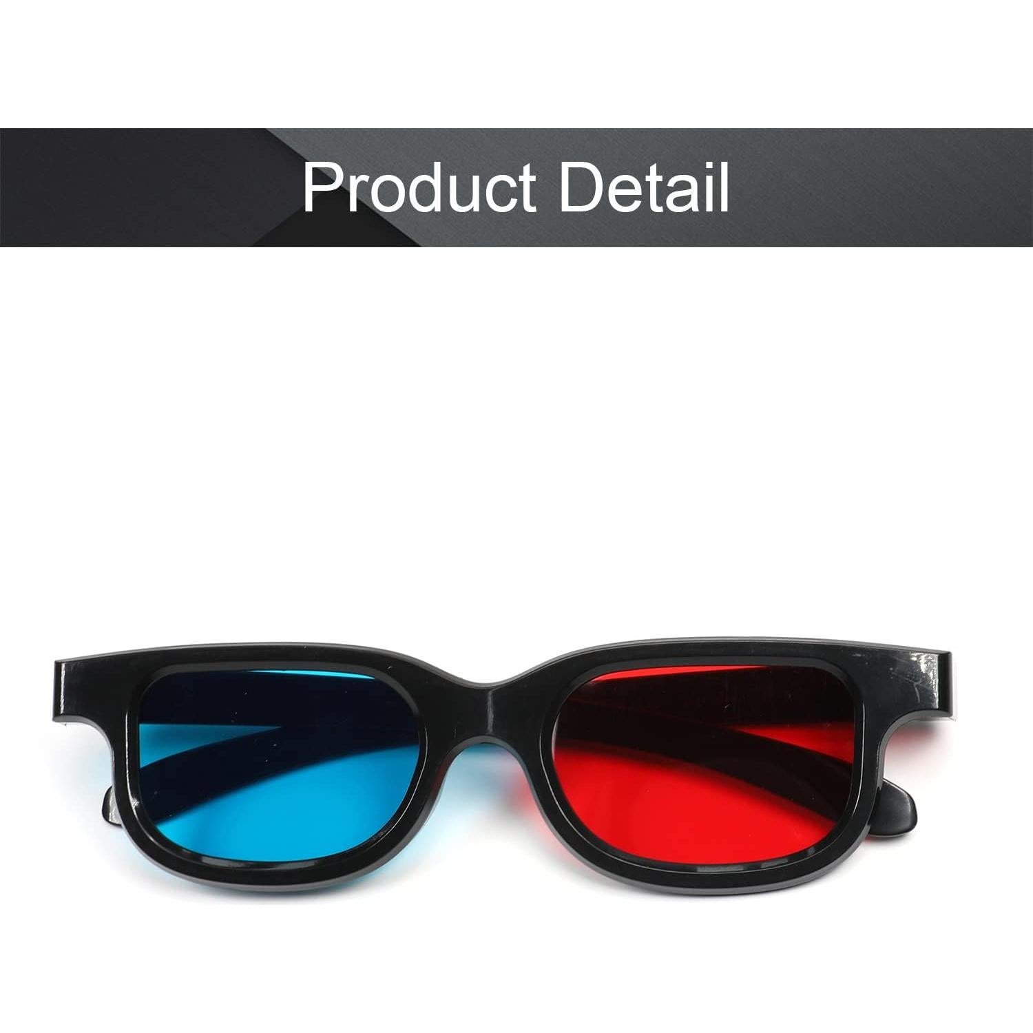 Gafas 3D Othmro - 3 Pcs Lente Rojo-Azul, Marco Plástico