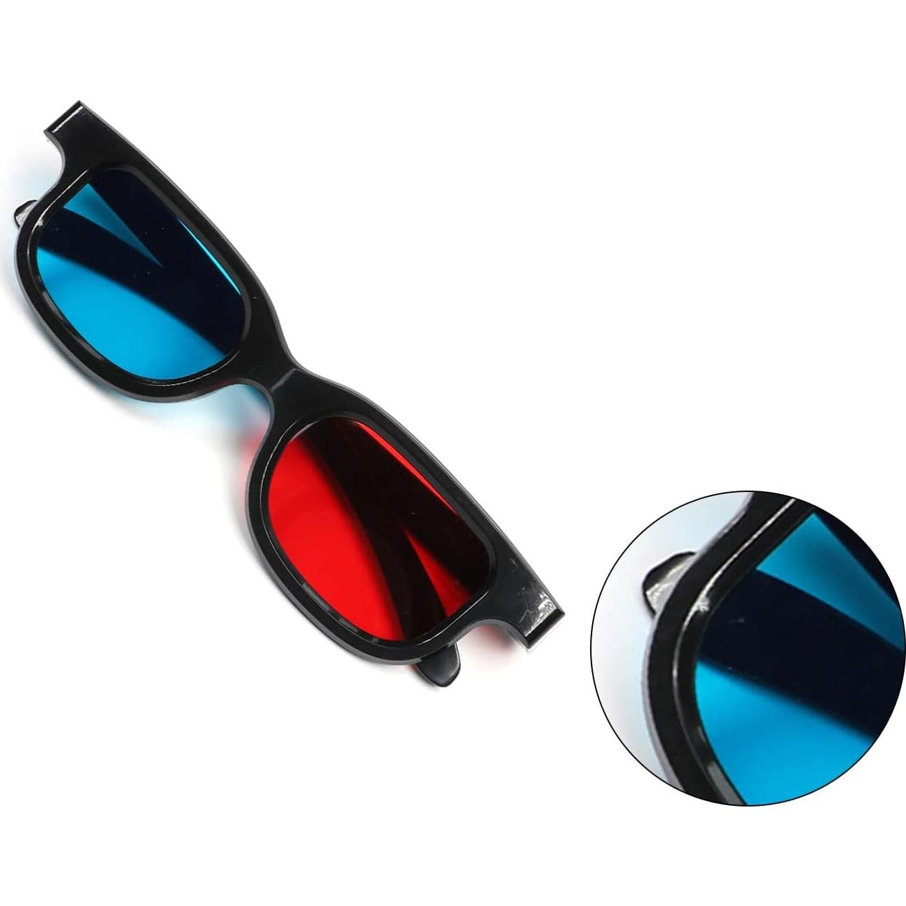 Gafas 3D Othmro - 3 Pcs Lente Rojo-Azul, Marco Plástico