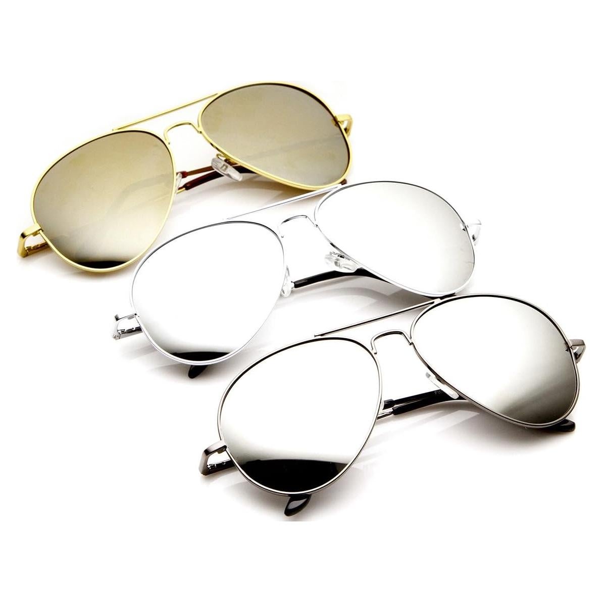 Gafas de Sol Aviador Metalicas Espejadas ZeroUV