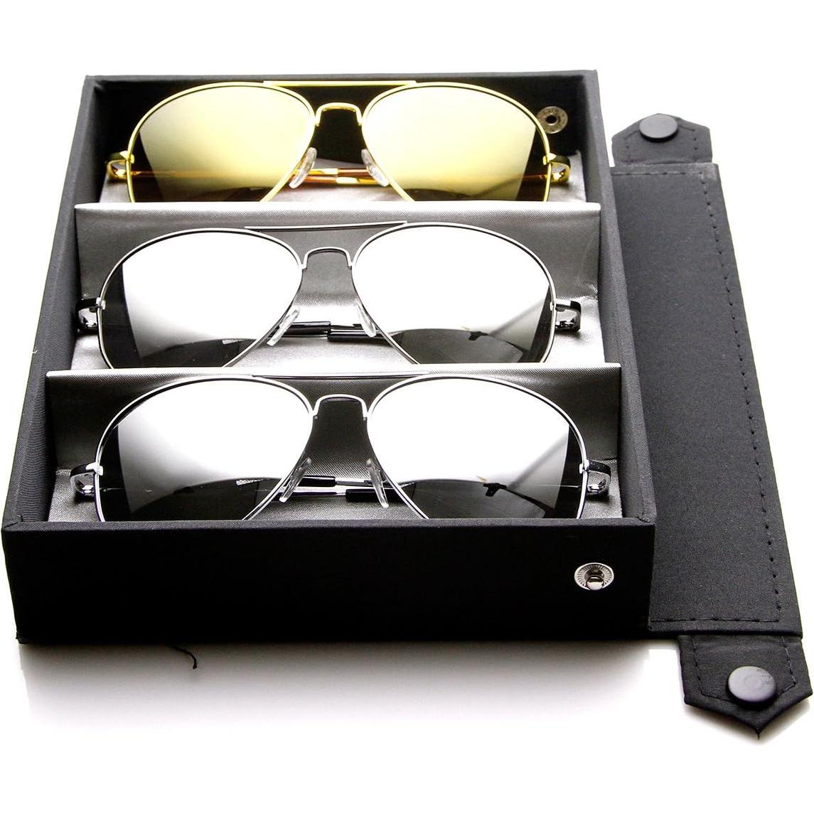 Gafas de Sol Aviador Metalicas Espejadas ZeroUV