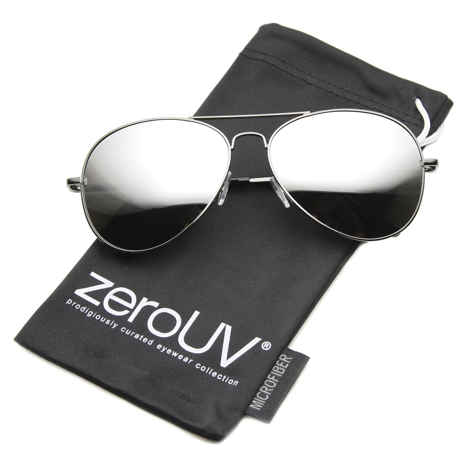 Gafas de Sol Aviador Metalicas Espejadas ZeroUV ZV-1375