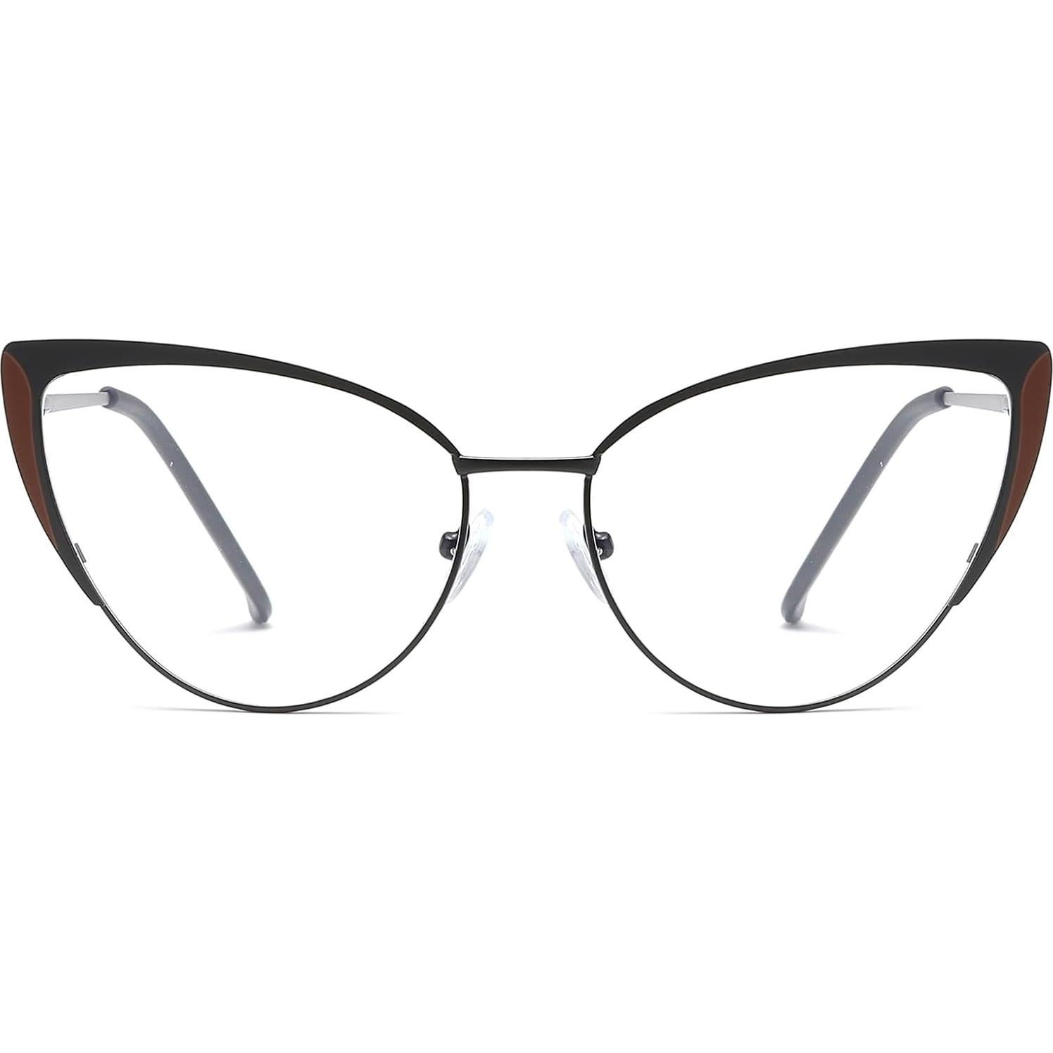 Gafas LJCZKA para Mujeres Estilo Gato Anti Luz Azul