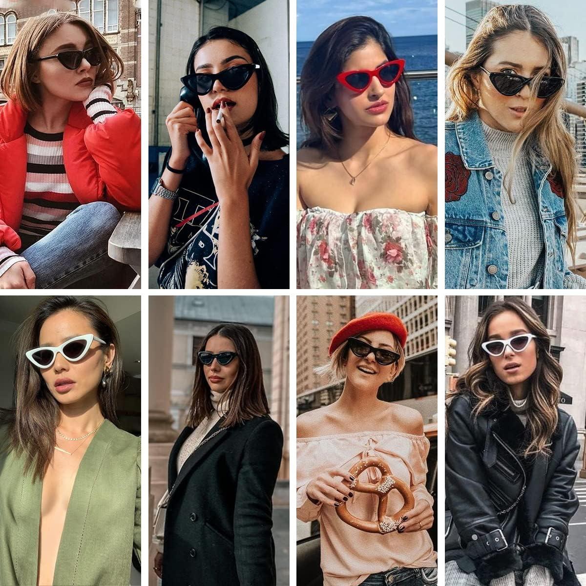 Gafas de sol vintage cateye UV400 para mujeres - Marco rosa