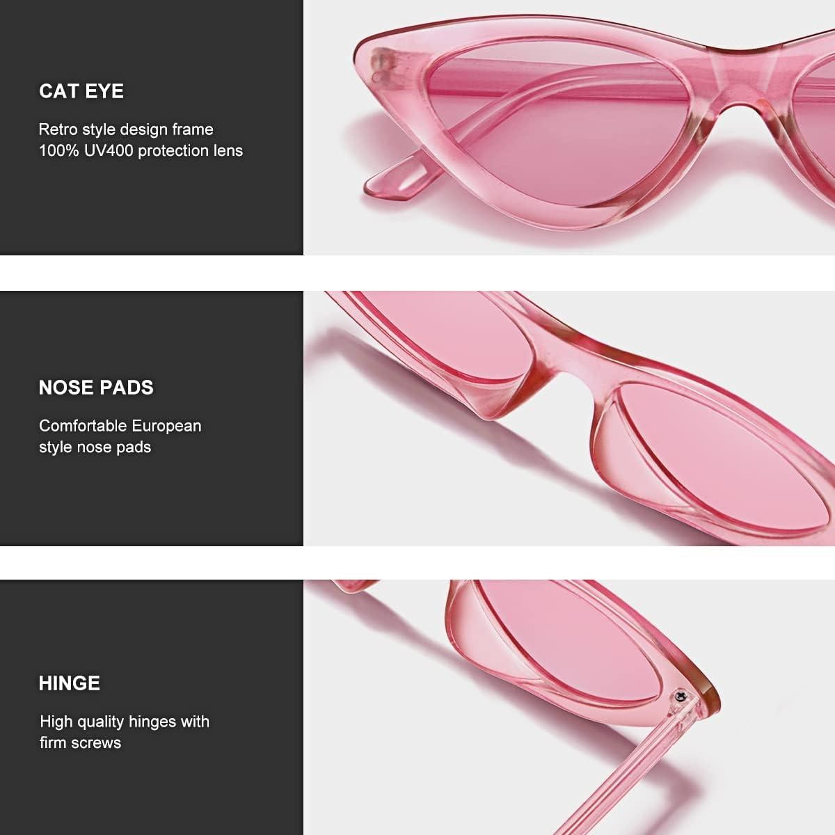 Gafas de sol ojo de gato UV400 para mujeres - Rosa claro