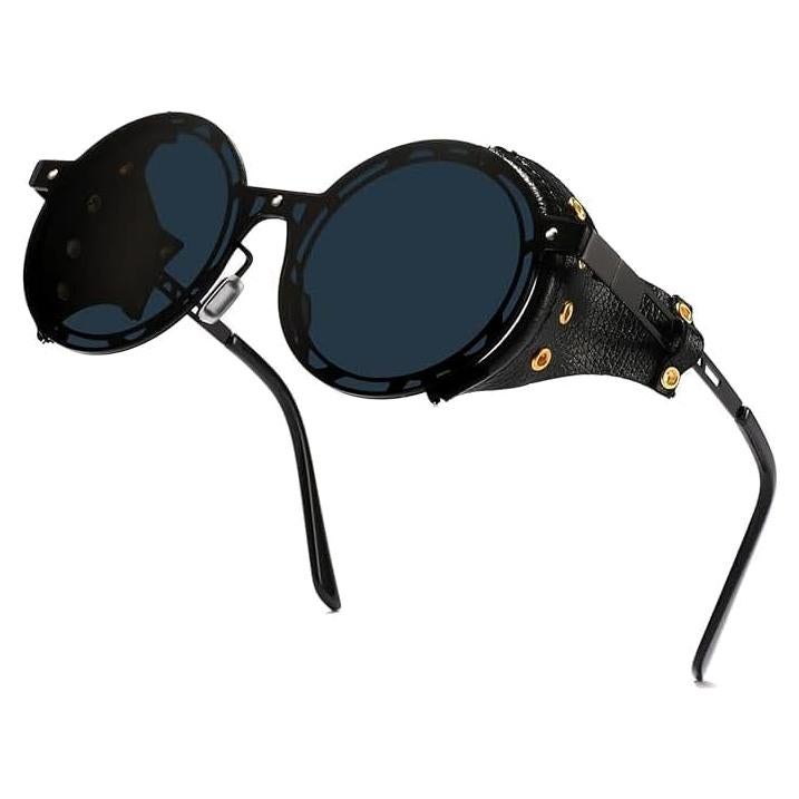 Gafas de sol retro redondas Technigadgets con protección lateral