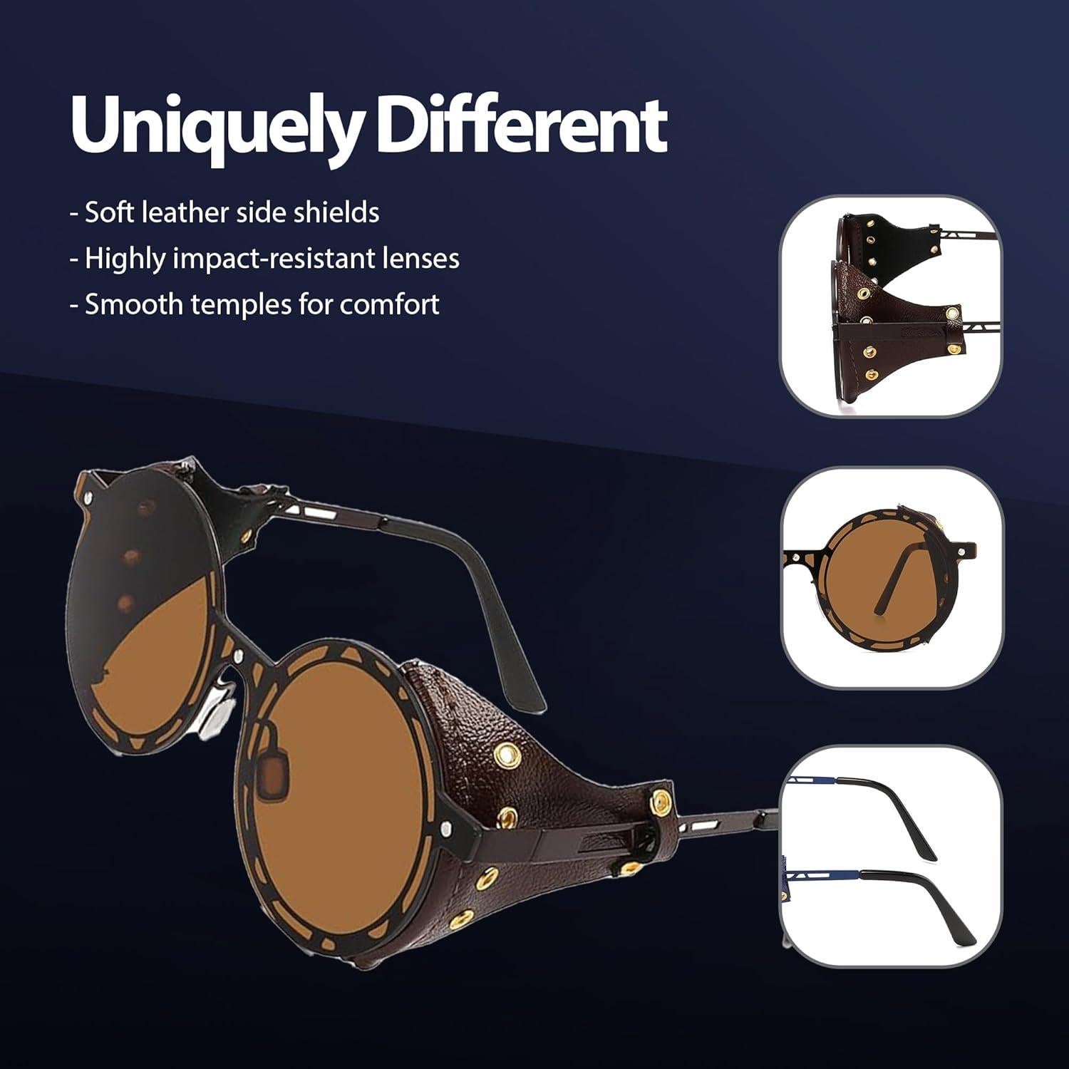 Gafas de sol Steampunk Technigadgets con marco metálico