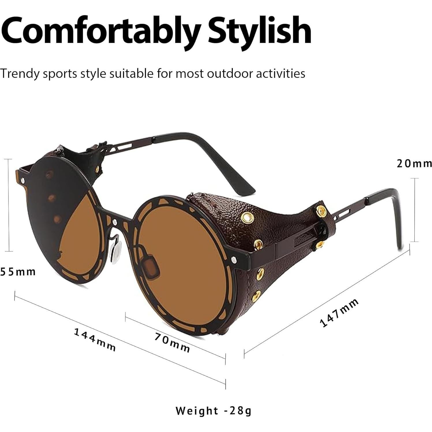 Gafas de sol Steampunk Technigadgets con marco metálico