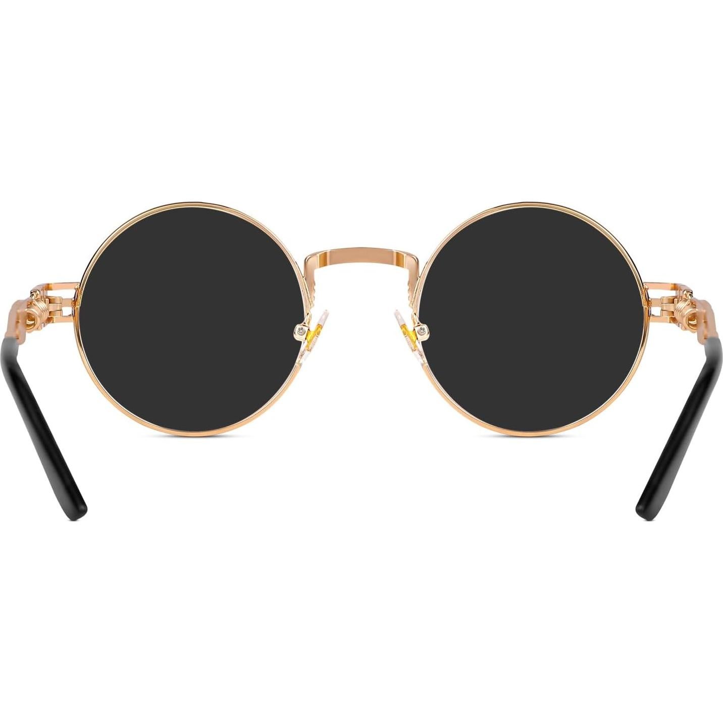 Gafas de sol redondas steampunk Yvey Essence con protección UV