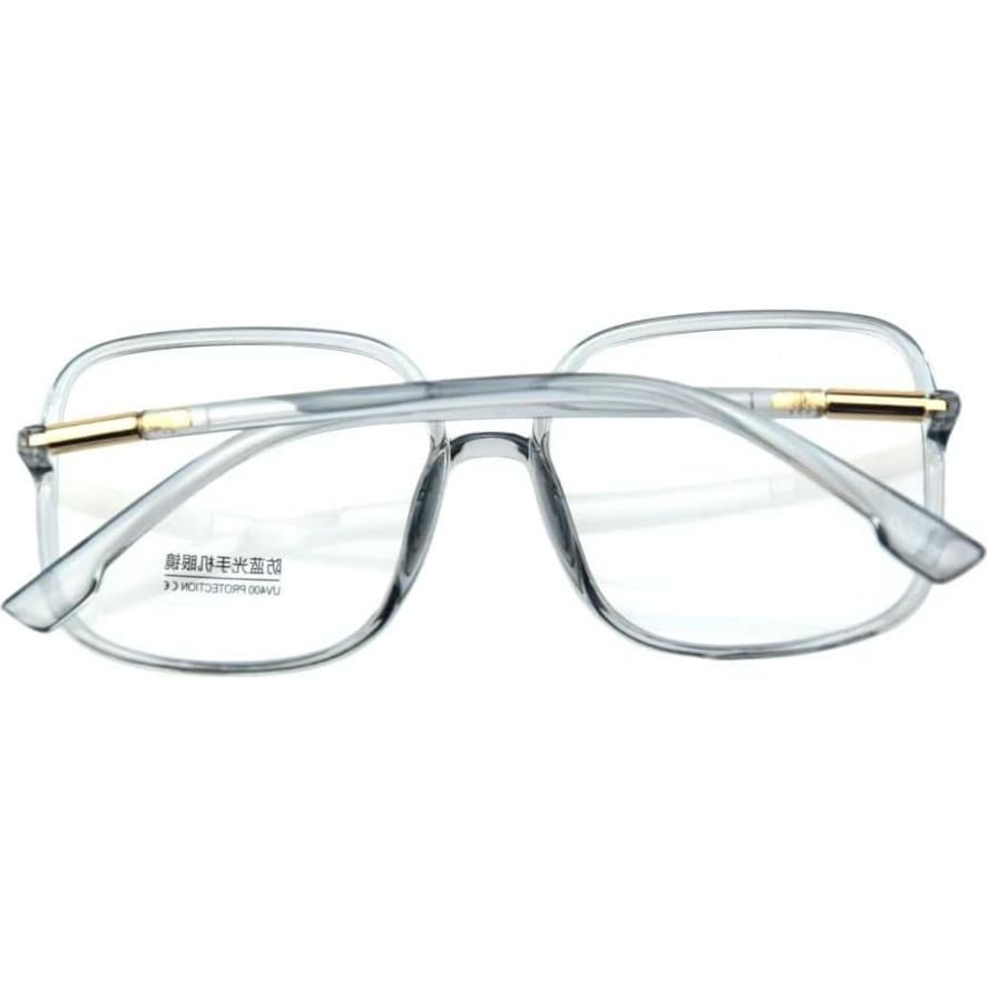 Gafas de bloqueo luz azul Shiratori A207 gris para mujer