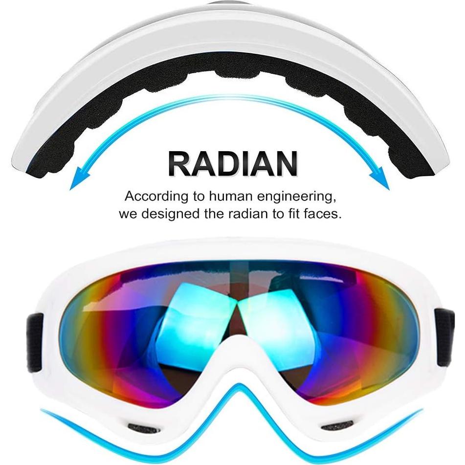 Gafas de Motocicleta LJDJ - Paquete de 2 - Anti-UV