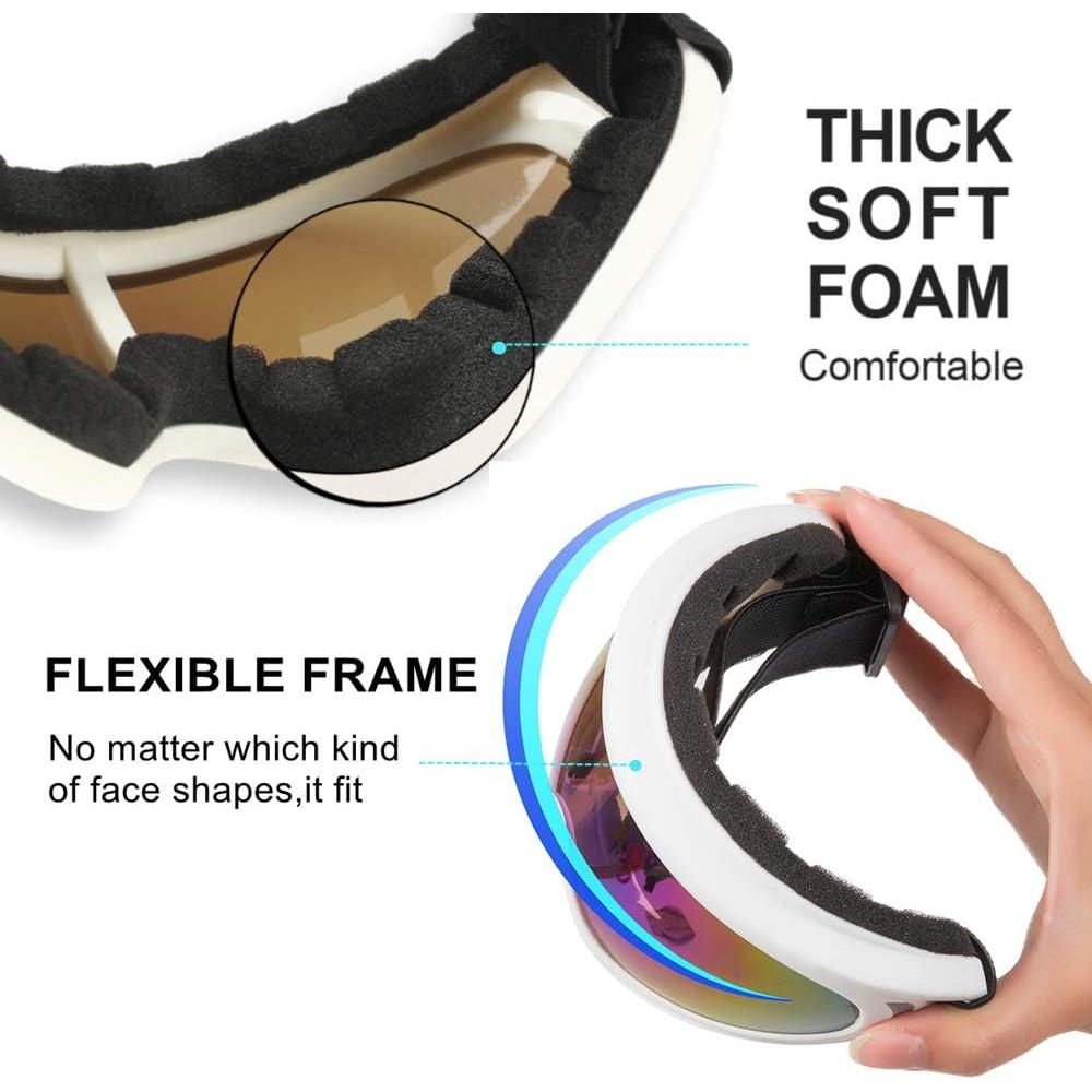 Gafas de Motocicleta LJDJ - Paquete de 2 - Anti-UV