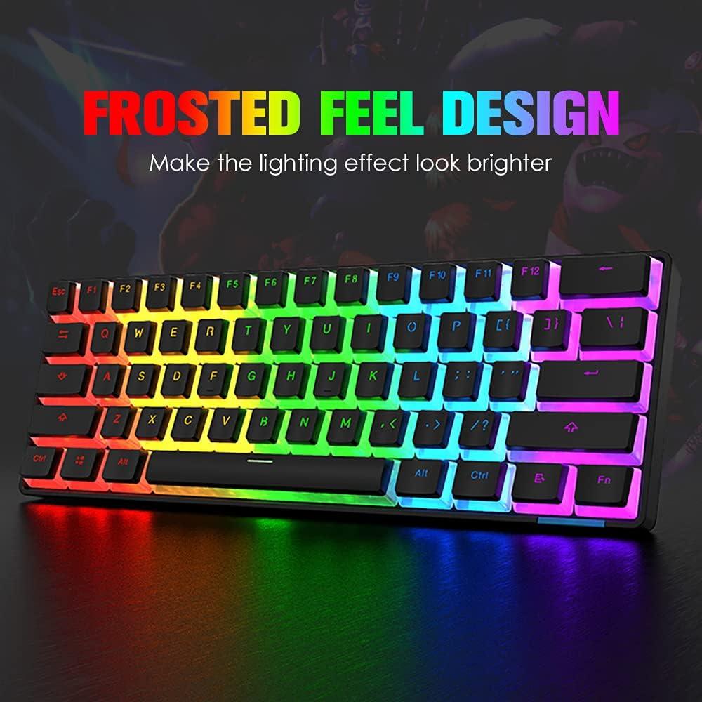 Conjunto de Teclas Pudding PBT MANBASNAKE 108 Teclas RGB Negro