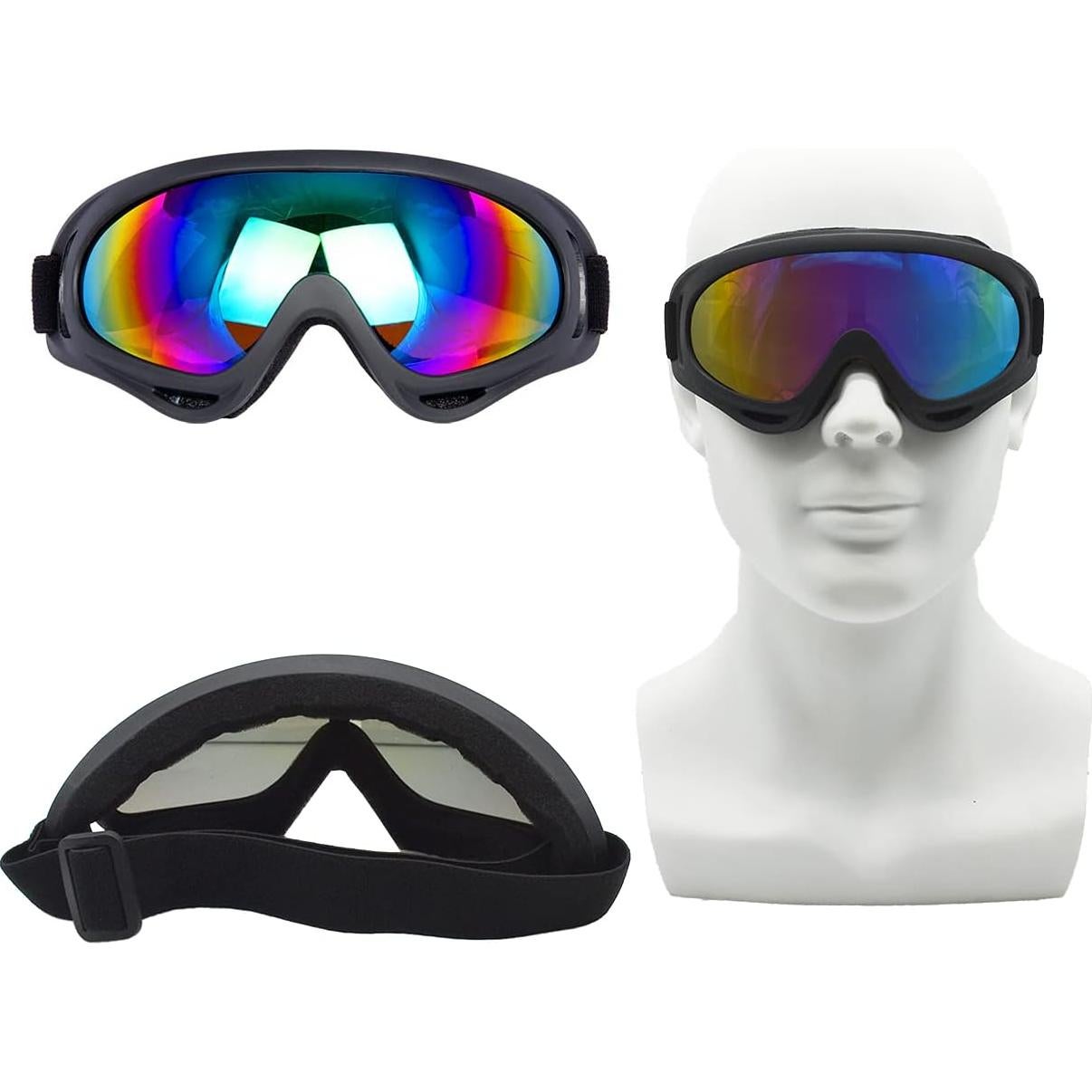 Gafas de Motocicleta LJDJ - Paquete de 2 - UV 400