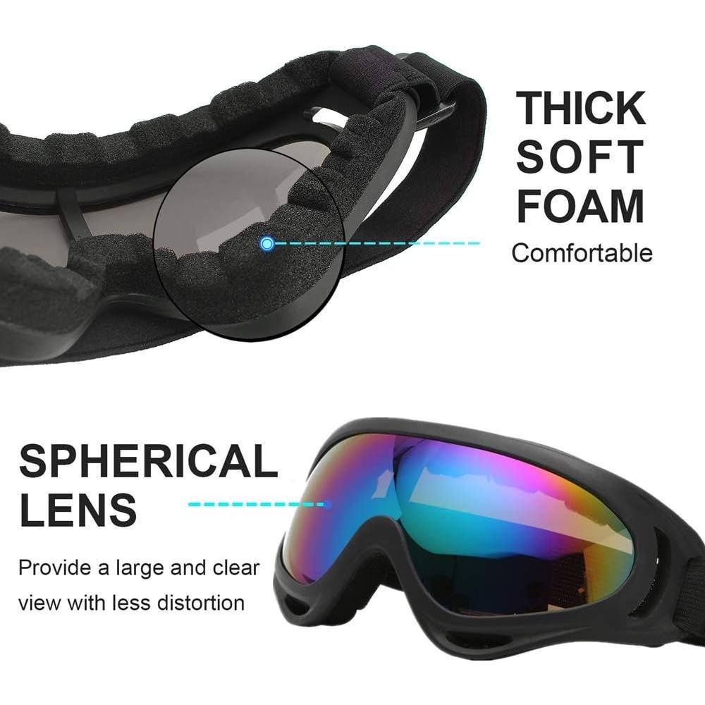 Gafas de Motocicleta LJDJ - Paquete de 2 - UV 400