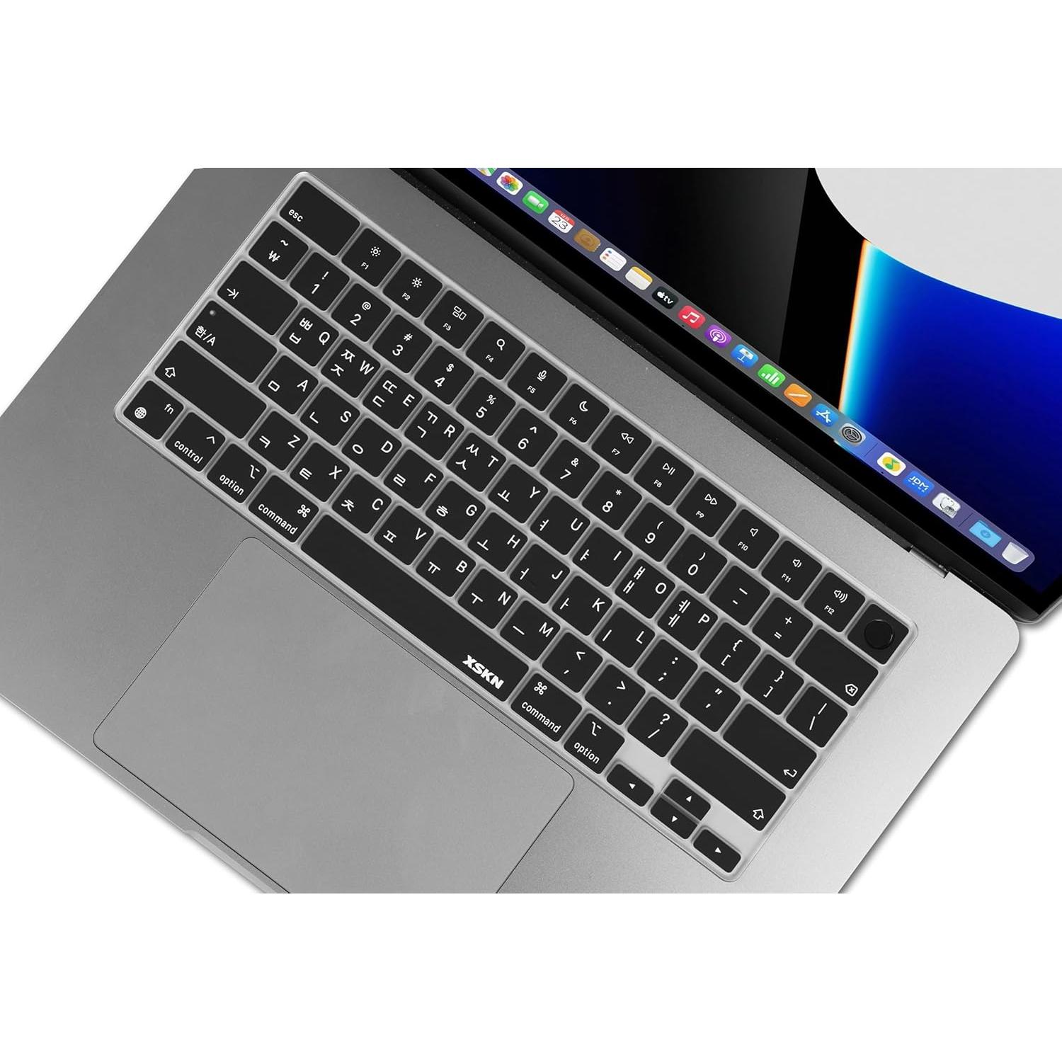 Cubierta de Silicona para Teclado XSKN Coreano US para MacBook