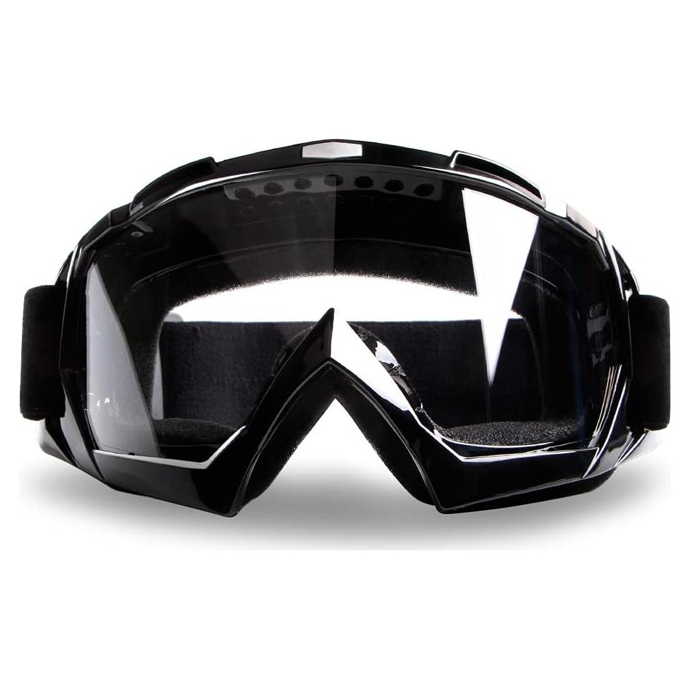 Gafas de Motocross 4-FQ HB-306 Marco Negro Lente Clara