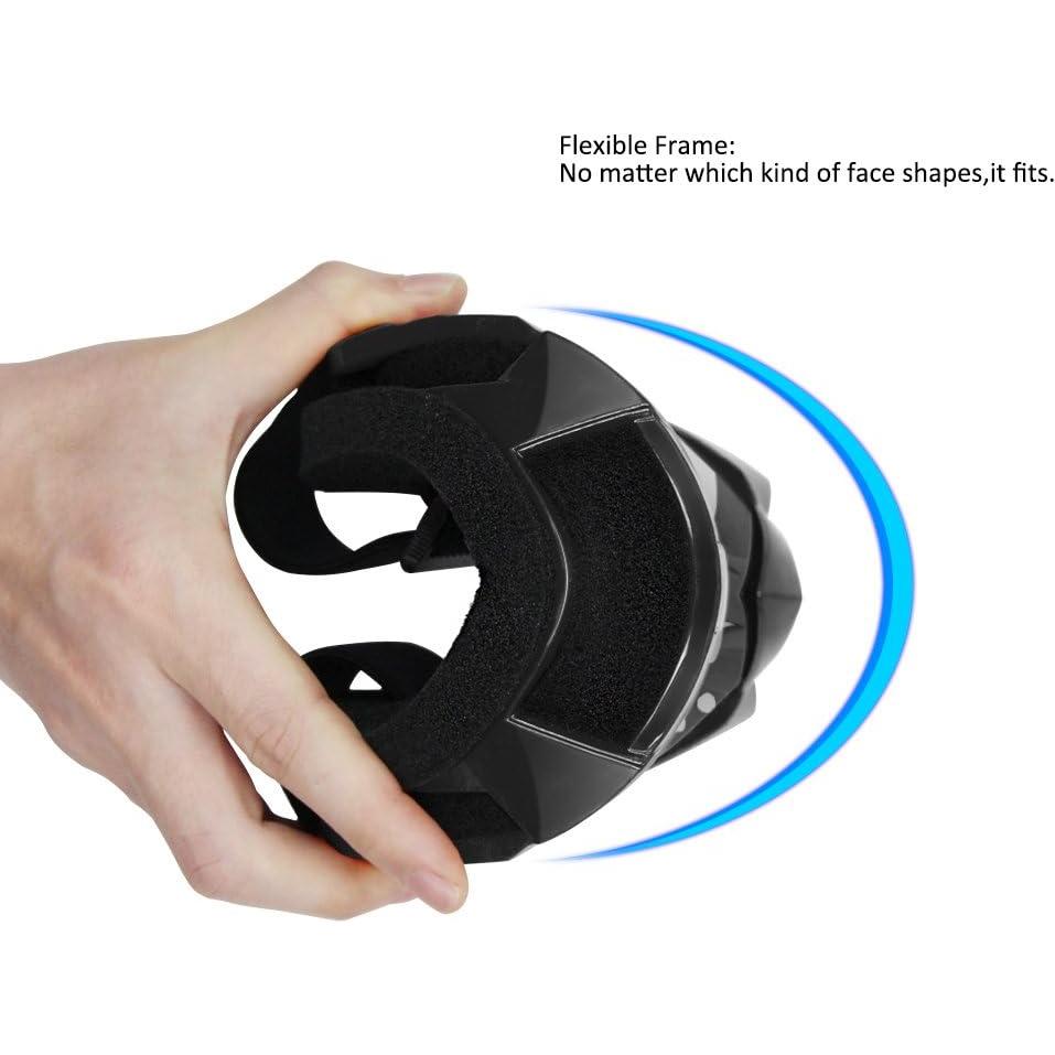 Gafas de Motocross 4-FQ HB-306 Marco Negro Lente Clara