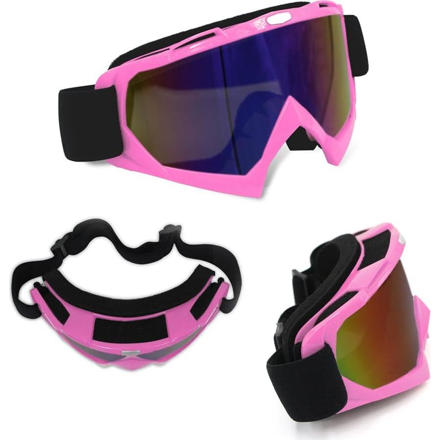 Gafas de Motocicleta 4-FQ HB-306 Rosa Anti-Vaho UV