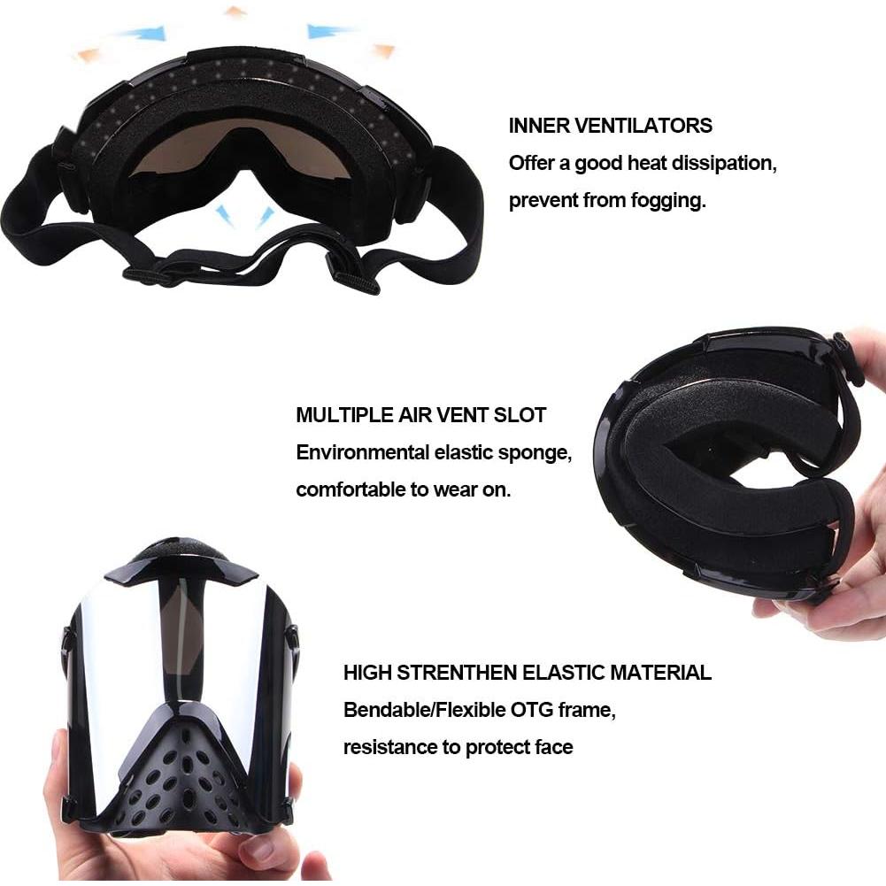 Gafas de Motocross 4-FQ G58-Sliv a Prueba de Viento y Polvo