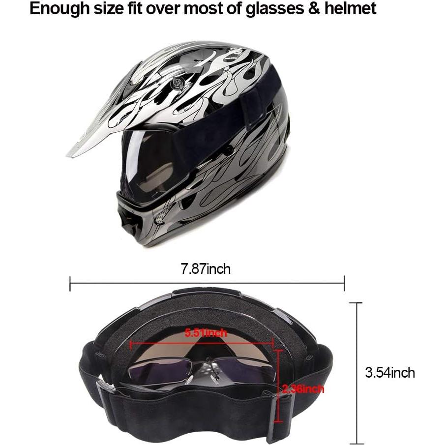 Gafas de Motocross 4-FQ G58-Sliv a Prueba de Viento y Polvo