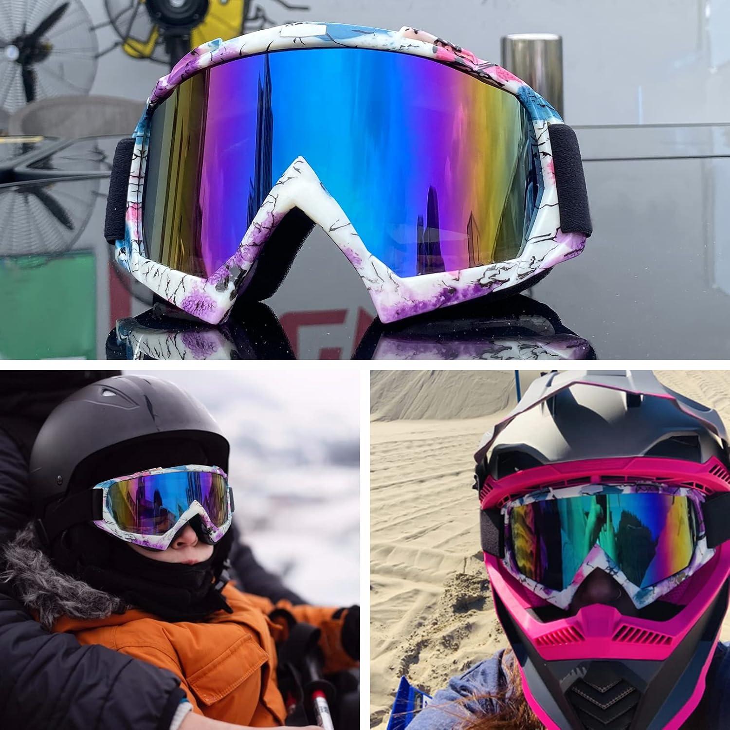 Gafas de Motocross 4-FQ HB-306 Camuflaje Rosa UV 100%