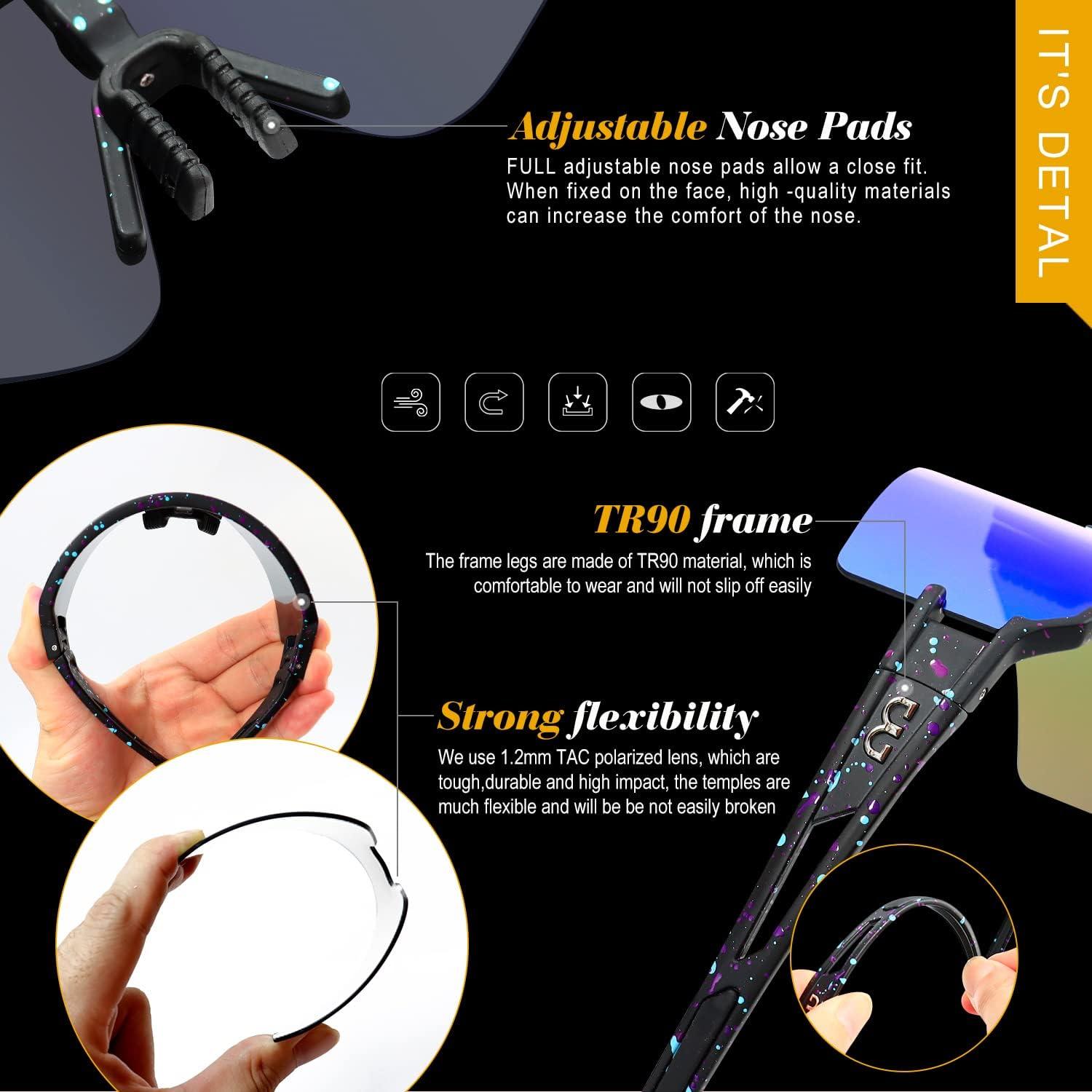 Gafas de Ciclismo AVV Polarizadas UV400 Azul Cielo