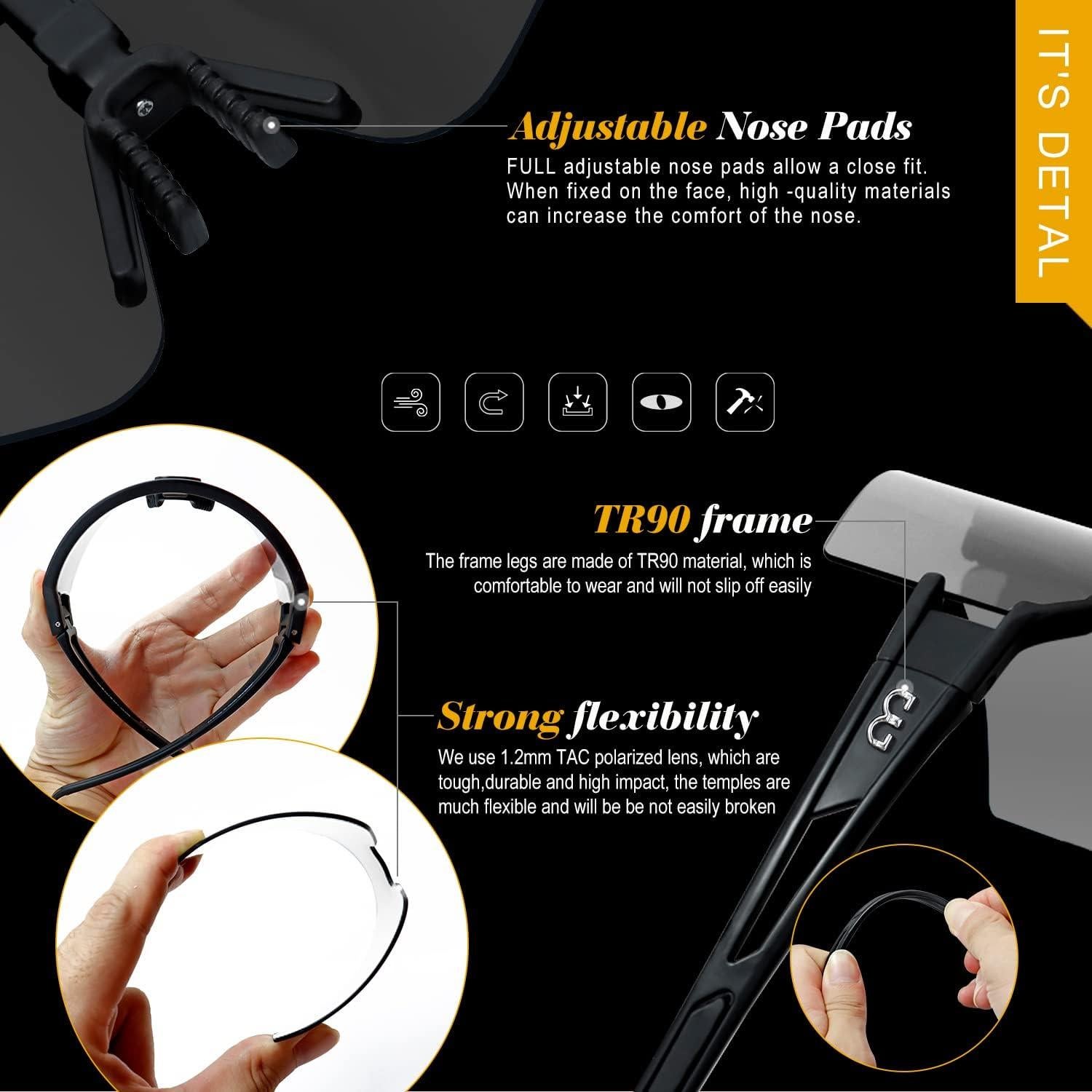 Gafas de Ciclismo AVV Polarizadas UV400 para Deportes