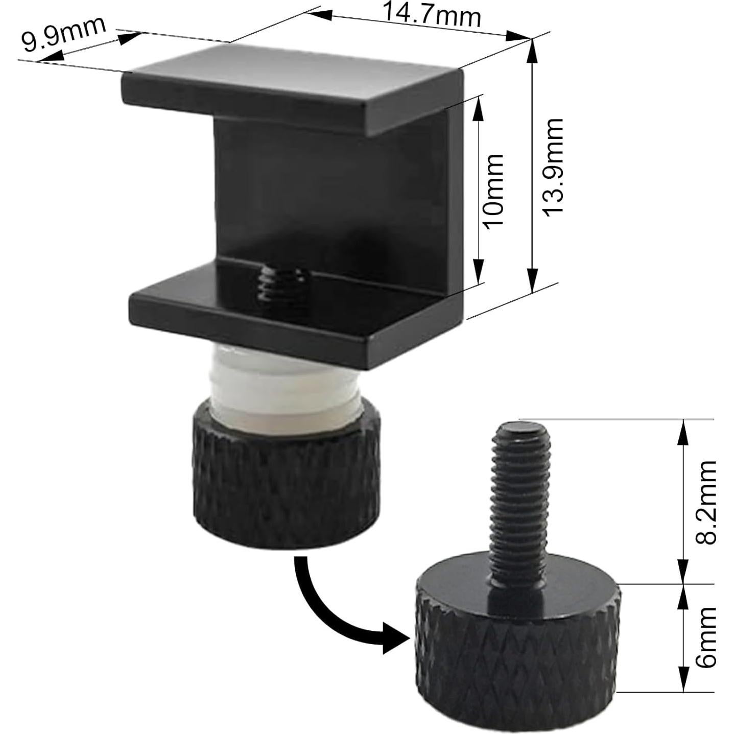8 Piezas Clips Ajustables para Cama Impresora 3D TIEXYE
