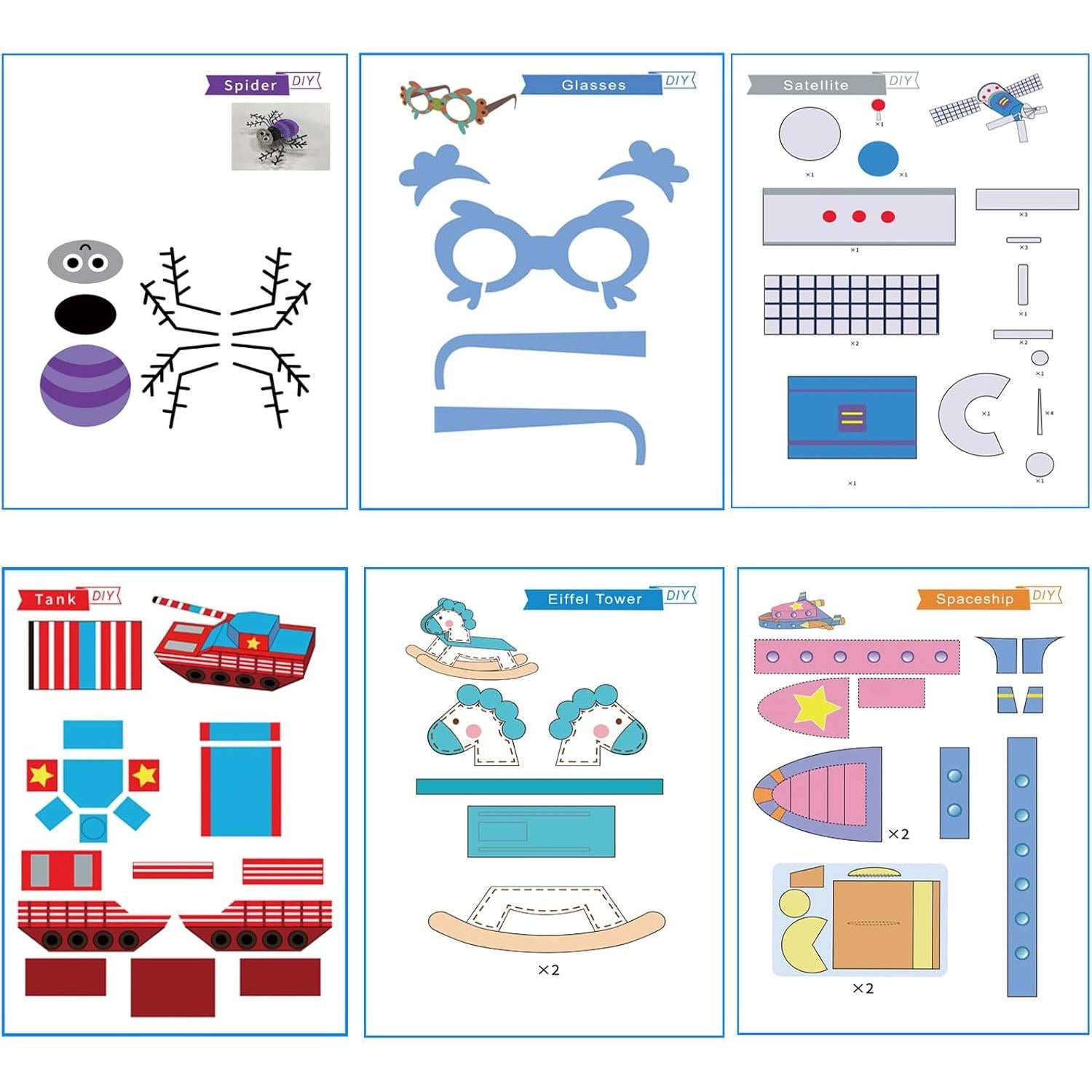 Libro de Dibujo 3D POYLKJGYT 21 Hojas 42 Patrones Reutilizables