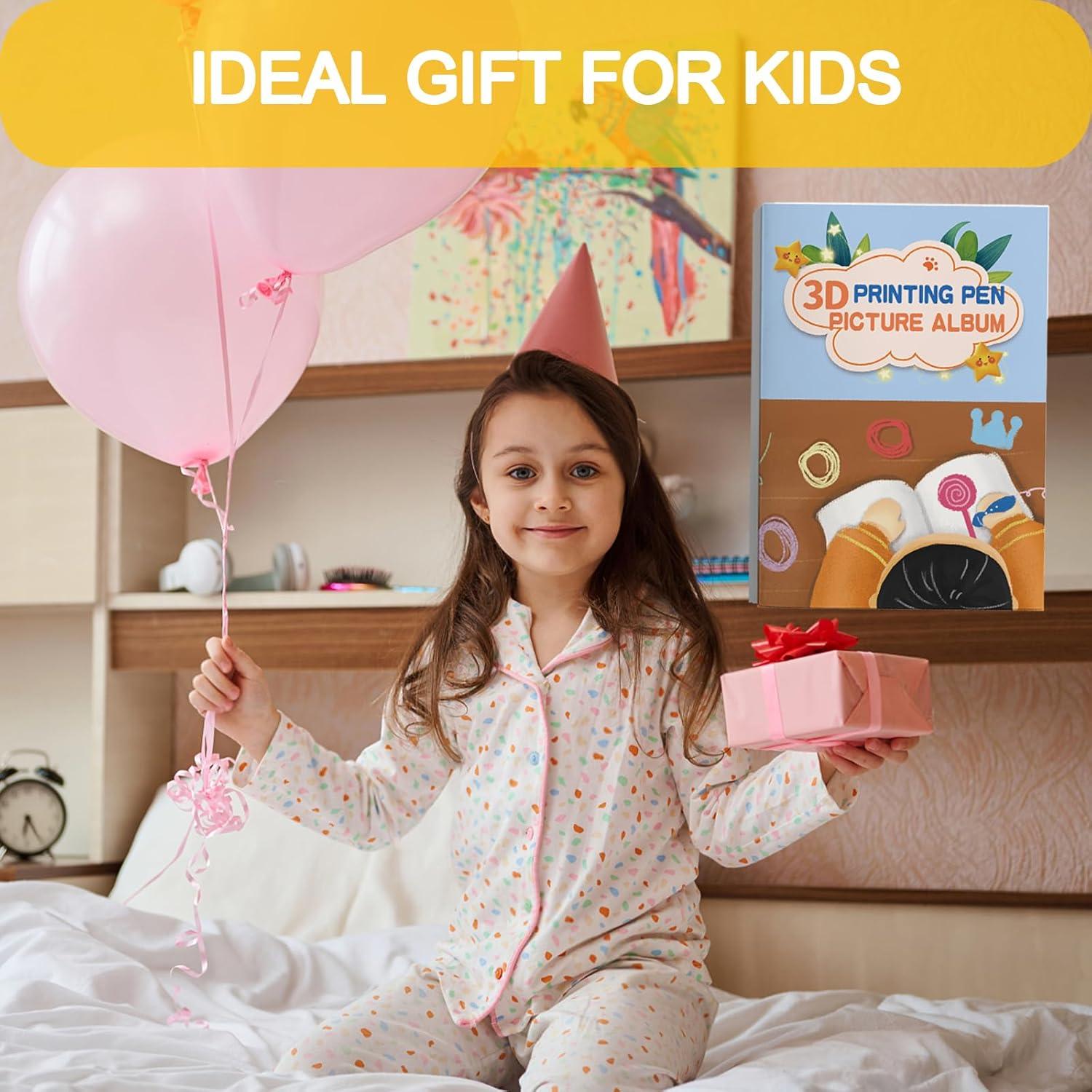 Libro de Dibujo 3D POYLKJGYT 21 Hojas 42 Patrones Reutilizables