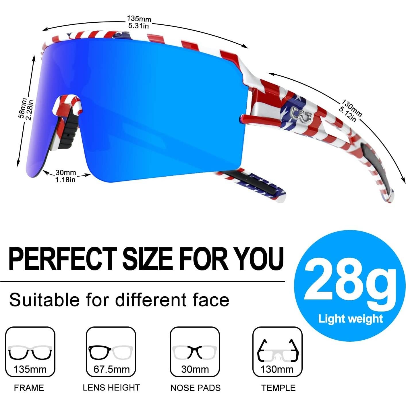 Gafas de Ciclismo AVV Polarizadas UV400 para Deportes