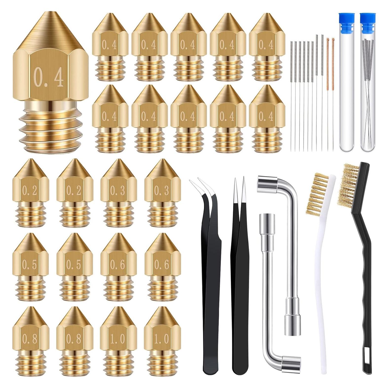 Kit de Limpieza de Boquillas 3D Leifide 50 Piezas MK8