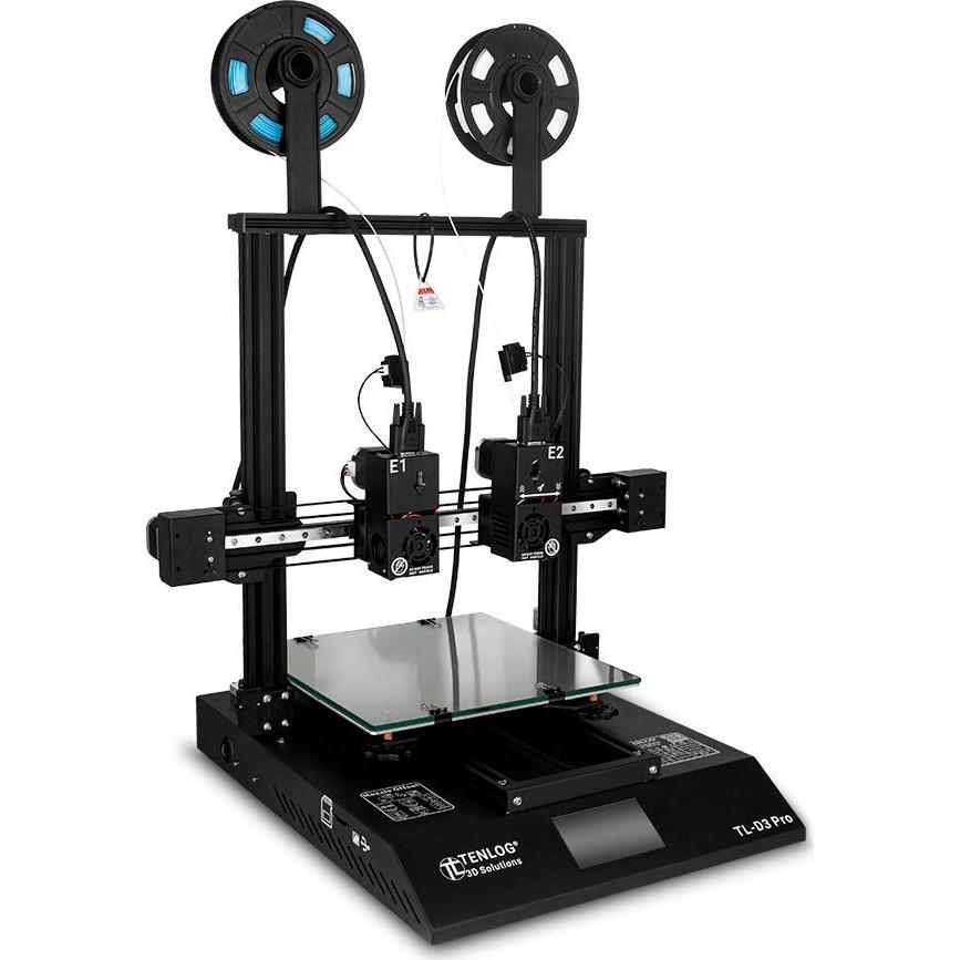 Impresora 3D Tenlog TL-D3 Pro Doble Extrusor 30x30x35cm