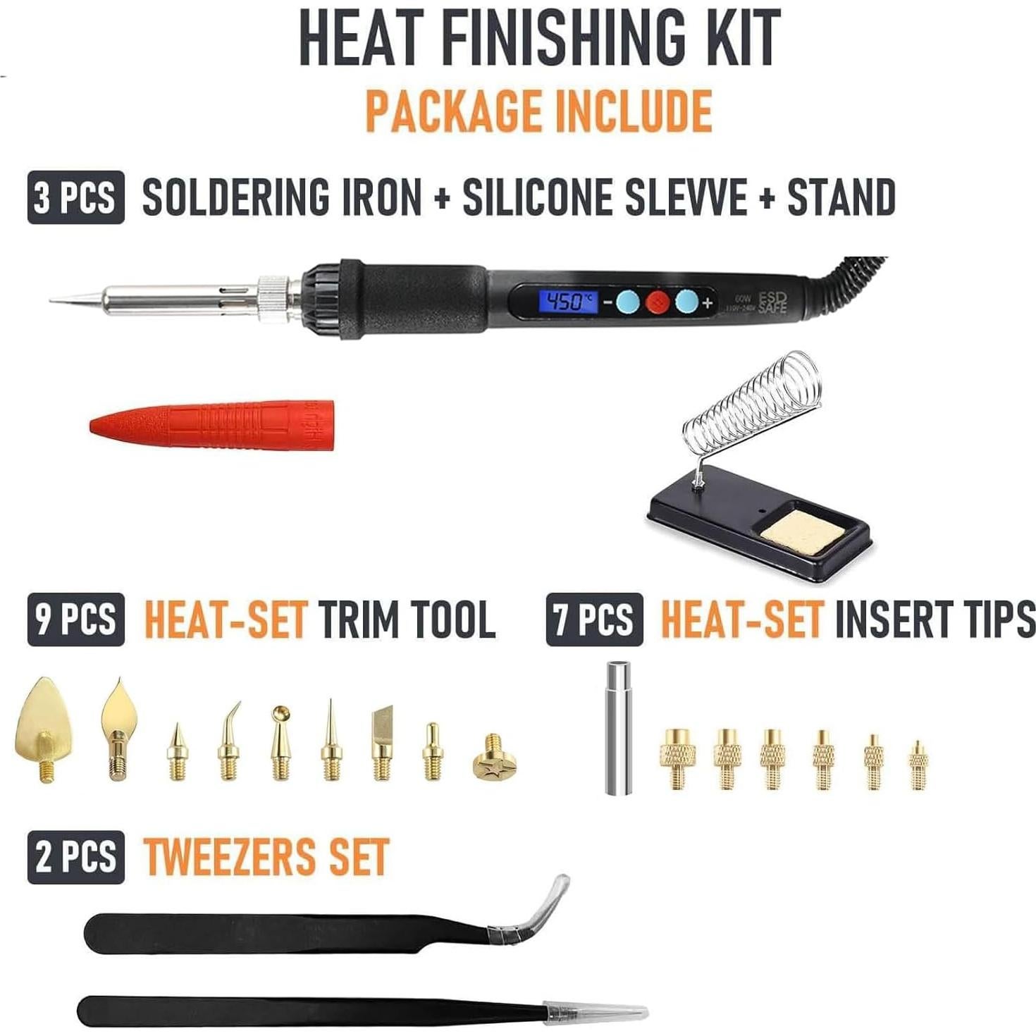 Kit de Herramientas de Suavizado 3D RETUXEP 21 Piezas 60W