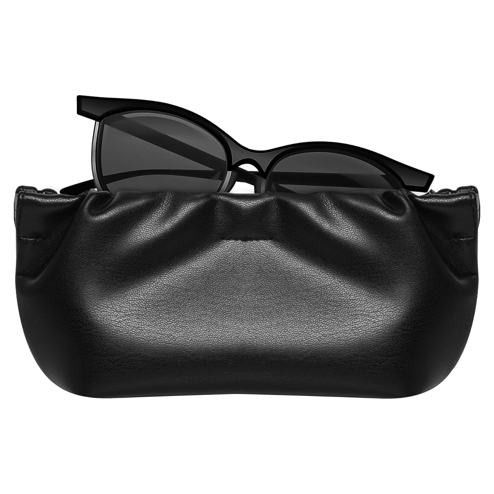 Estuche de Gafas Suave PU - Bolsa Organizador 2 Piezas