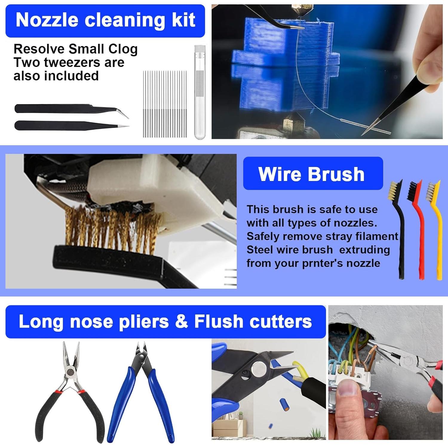 Kit de Herramientas para Impresora 3D BILIPLE 139 Piezas