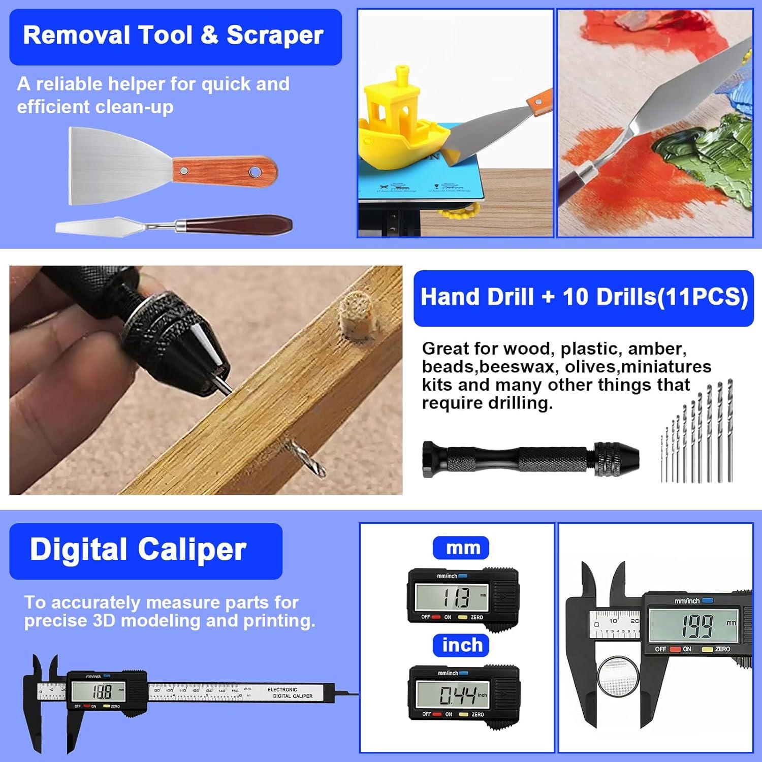 Kit de Herramientas para Impresora 3D BILIPLE 139 Piezas