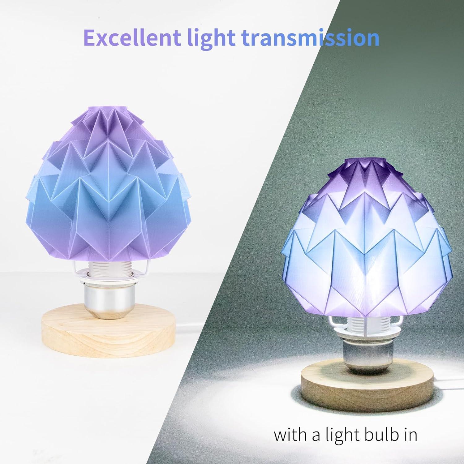 Filamento PETG IEMAI 1.75mm Gradiente Azul a Púrpura 1kg