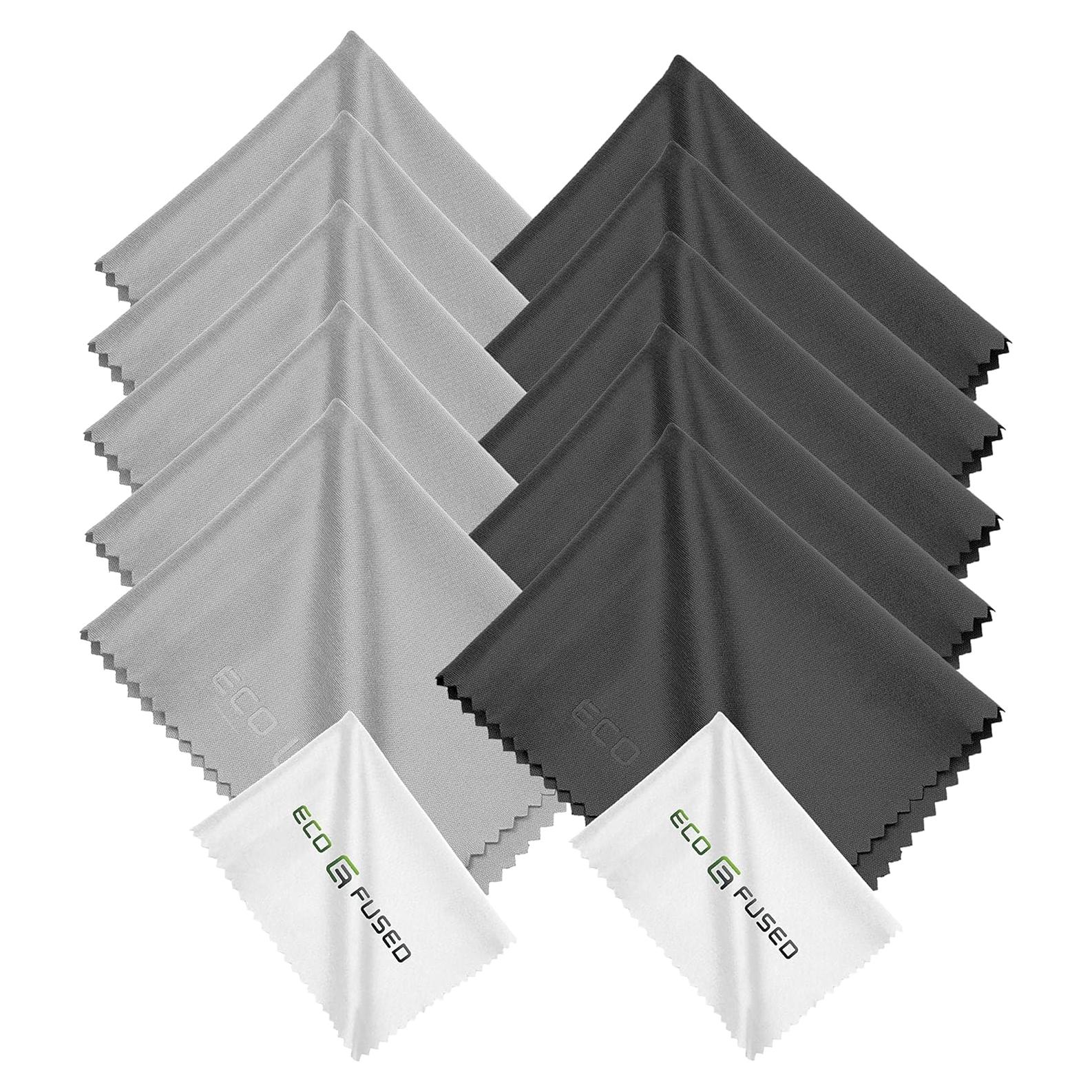 Paquete de 12 Paños de Microfibra Eco-Fused 15x18cm