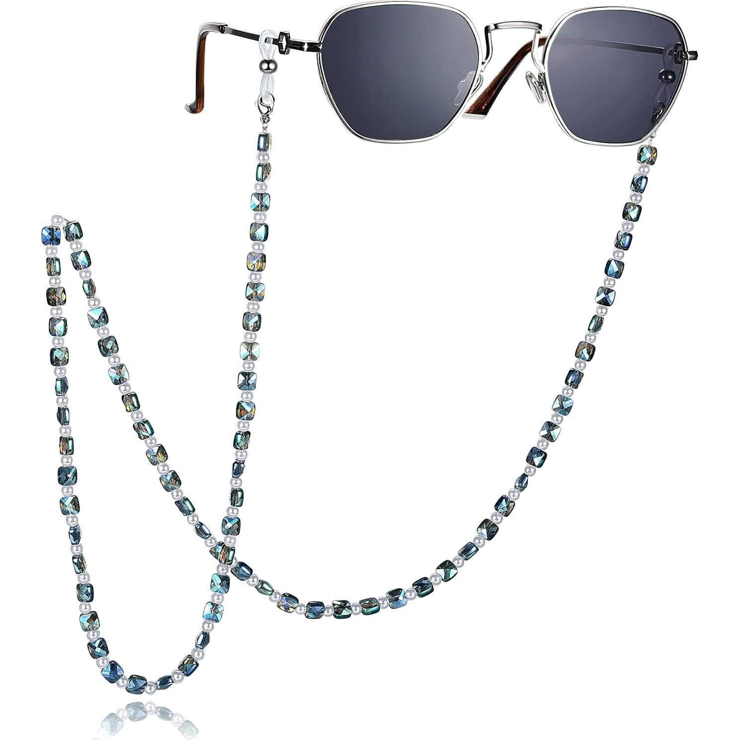 Cadena de Gafas REVEMCN Azul y Amarillo 76 cm Multifuncional