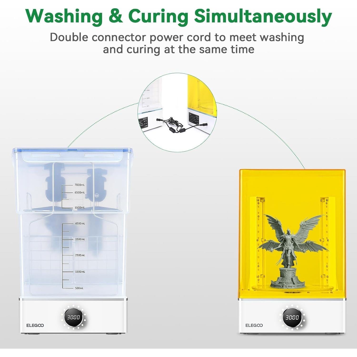 Conjunto de Lavado y Curado ELEGOO Mercury X 3D Resina