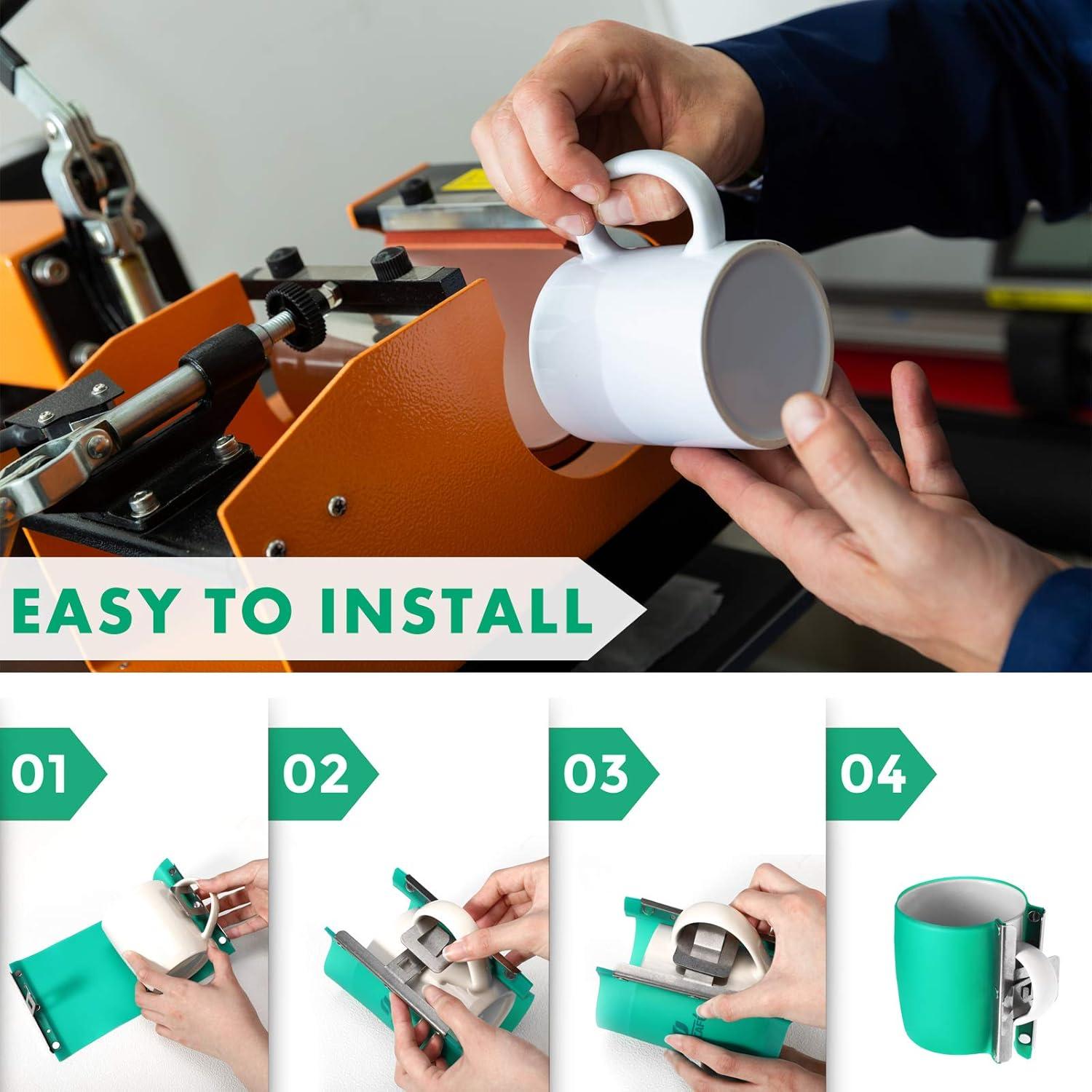 Envolturas de Silicona para Tazas 3D Mudder - 3 Piezas 11-15 oz