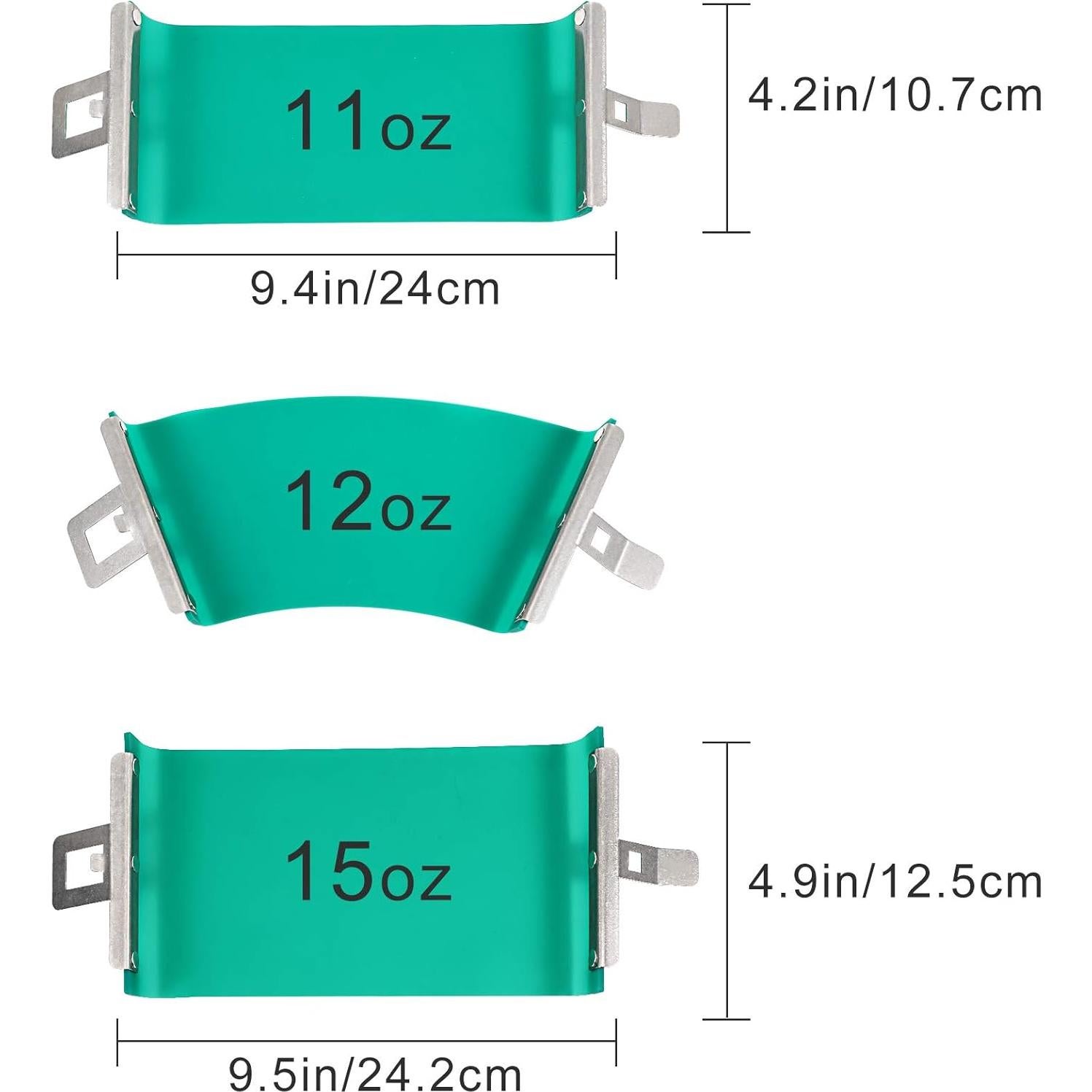 Envolturas de Silicona para Tazas 3D Mudder - 3 Piezas 11-15 oz