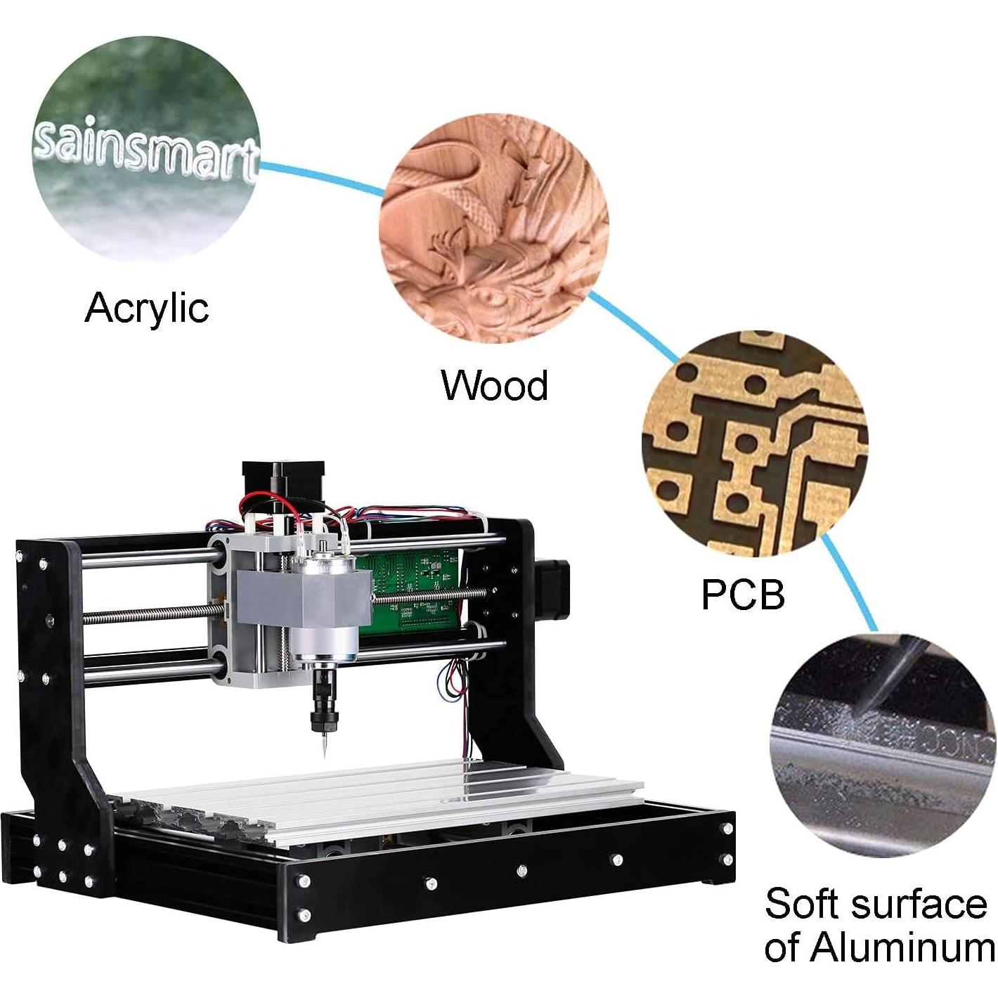 CNC Router Genmitsu 3018-PRO 24V 1.3A Grabado Fresado 300x180mm