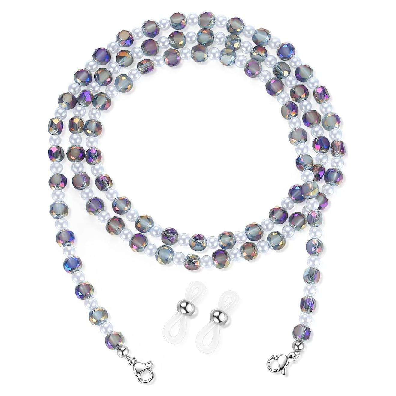 Cadena de Gafas REVEMCN Morada 76.2 cm con Cuentas