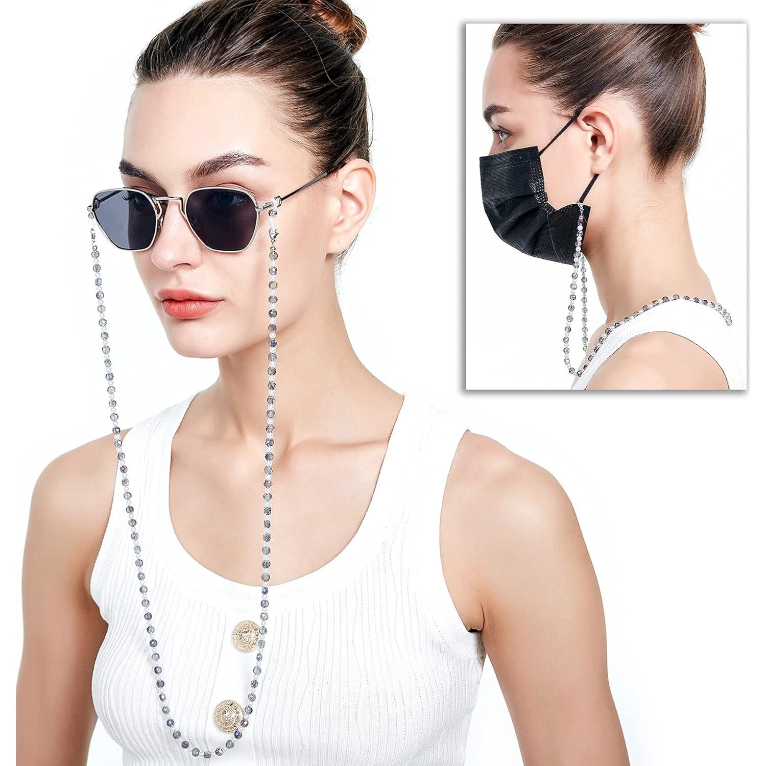 Cadena de Gafas REVEMCN Morada 76.2 cm con Cuentas